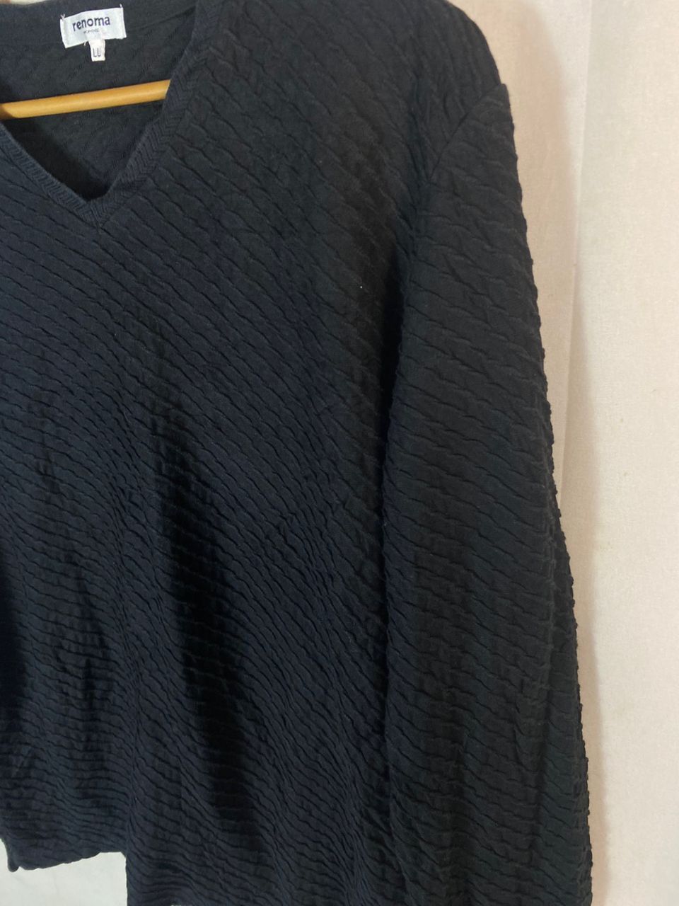 Japanese Brand Unisex 🔥 renoma homme long sleeve vneck shirt Size L / US 10 / IT 46 - 3 Thumbnail