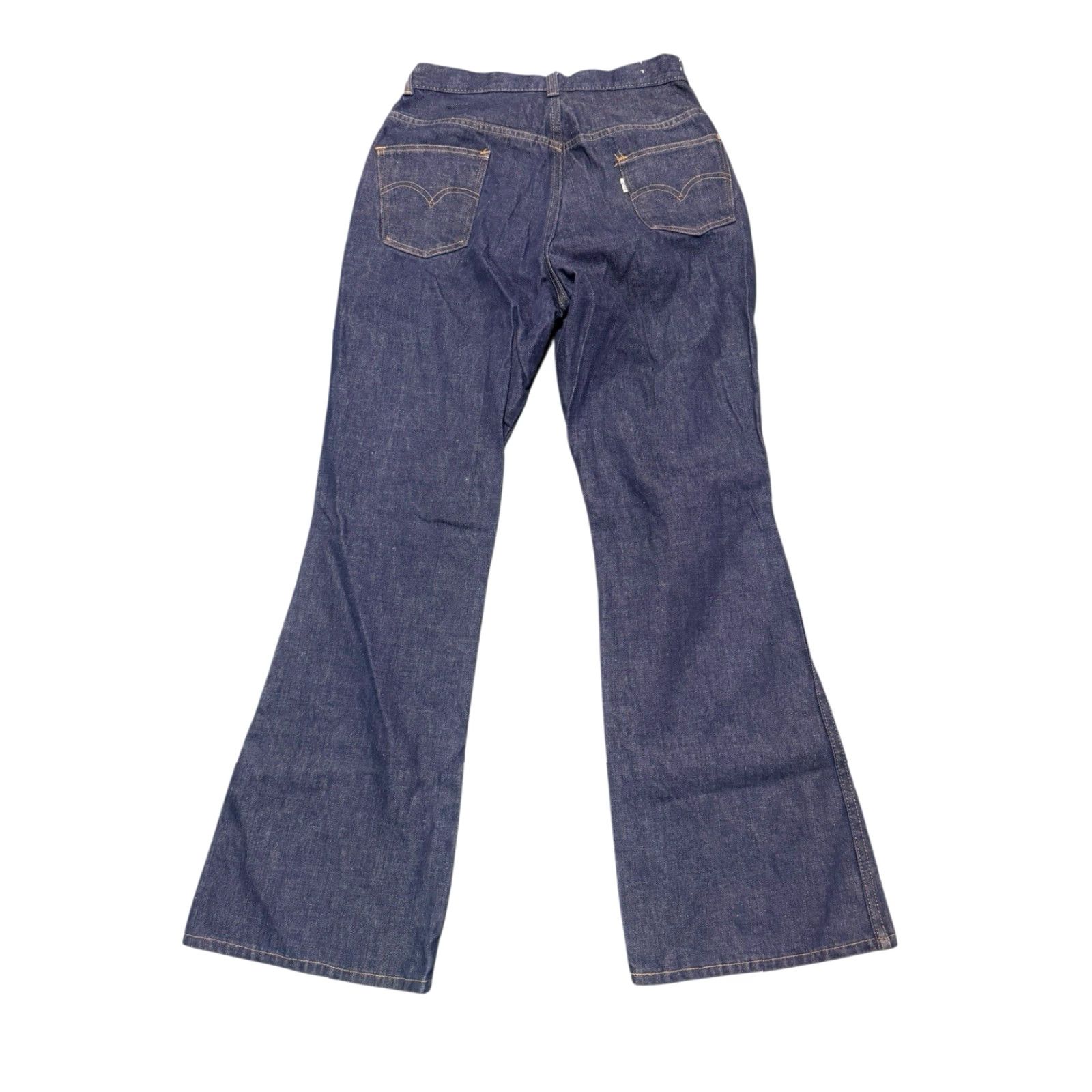Levi's VINTAGE Levi's Big E White Tab Jeans Women's 1960s Wide-Leg 30 Regular Blue Snap Zip Pants For Gals Size 30" / US 8 / IT 44 - 5 Thumbnail