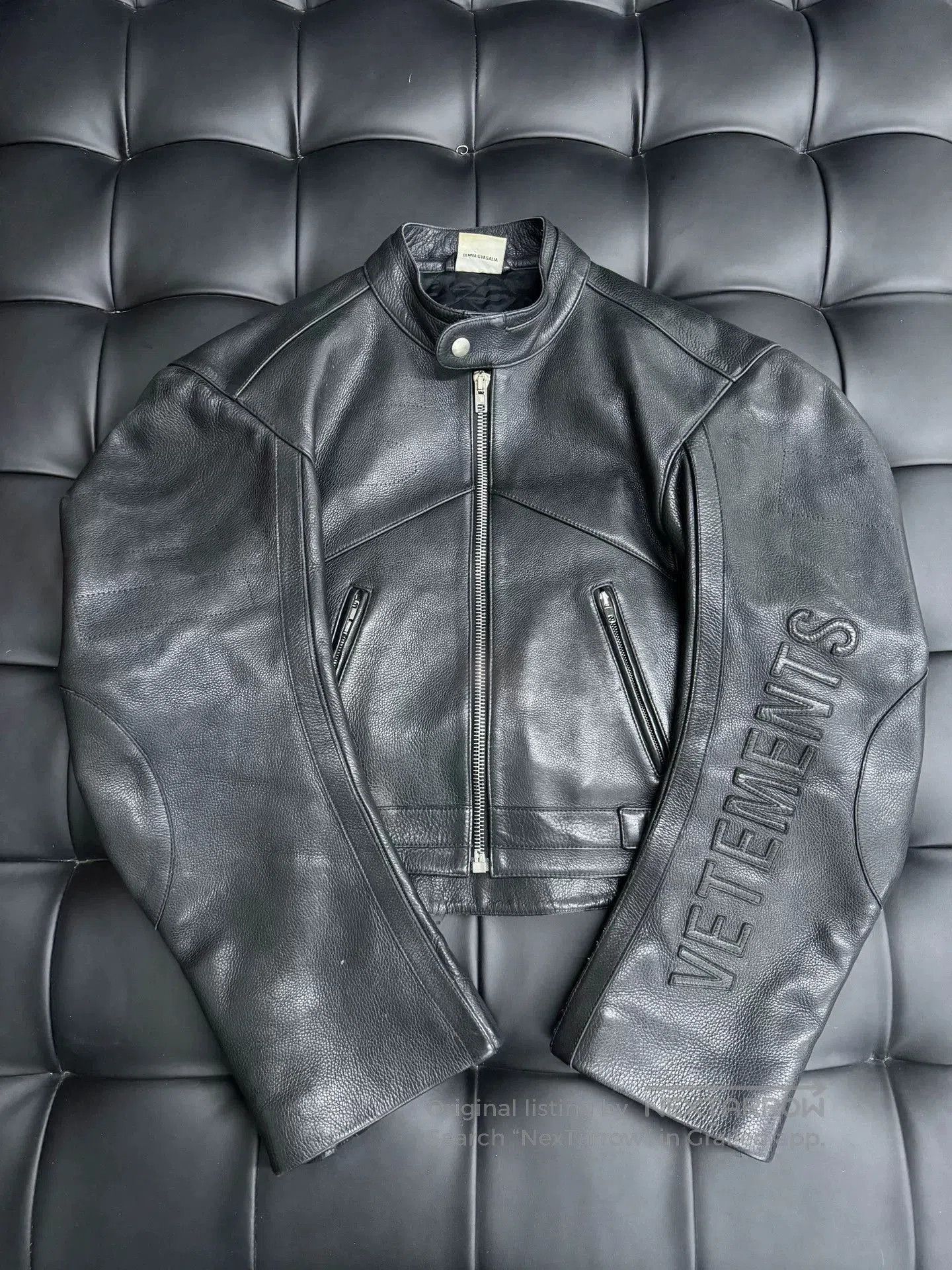 Vetements Vetements FW17 Black Moto Leather Jacket. Size US L / EU 52-54 / 3 - 1 Thumbnail