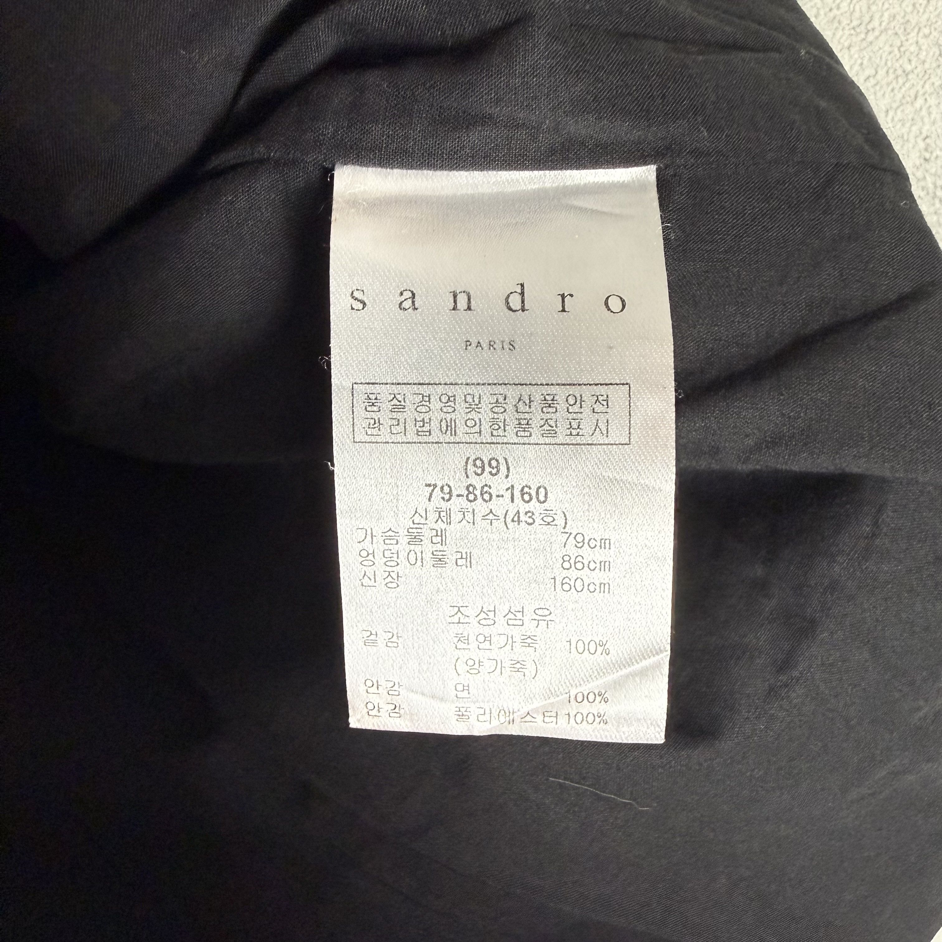 Sandro Sandro Leahter Biker Jacket Size US XS / EU 42 / 0 - 7 Thumbnail