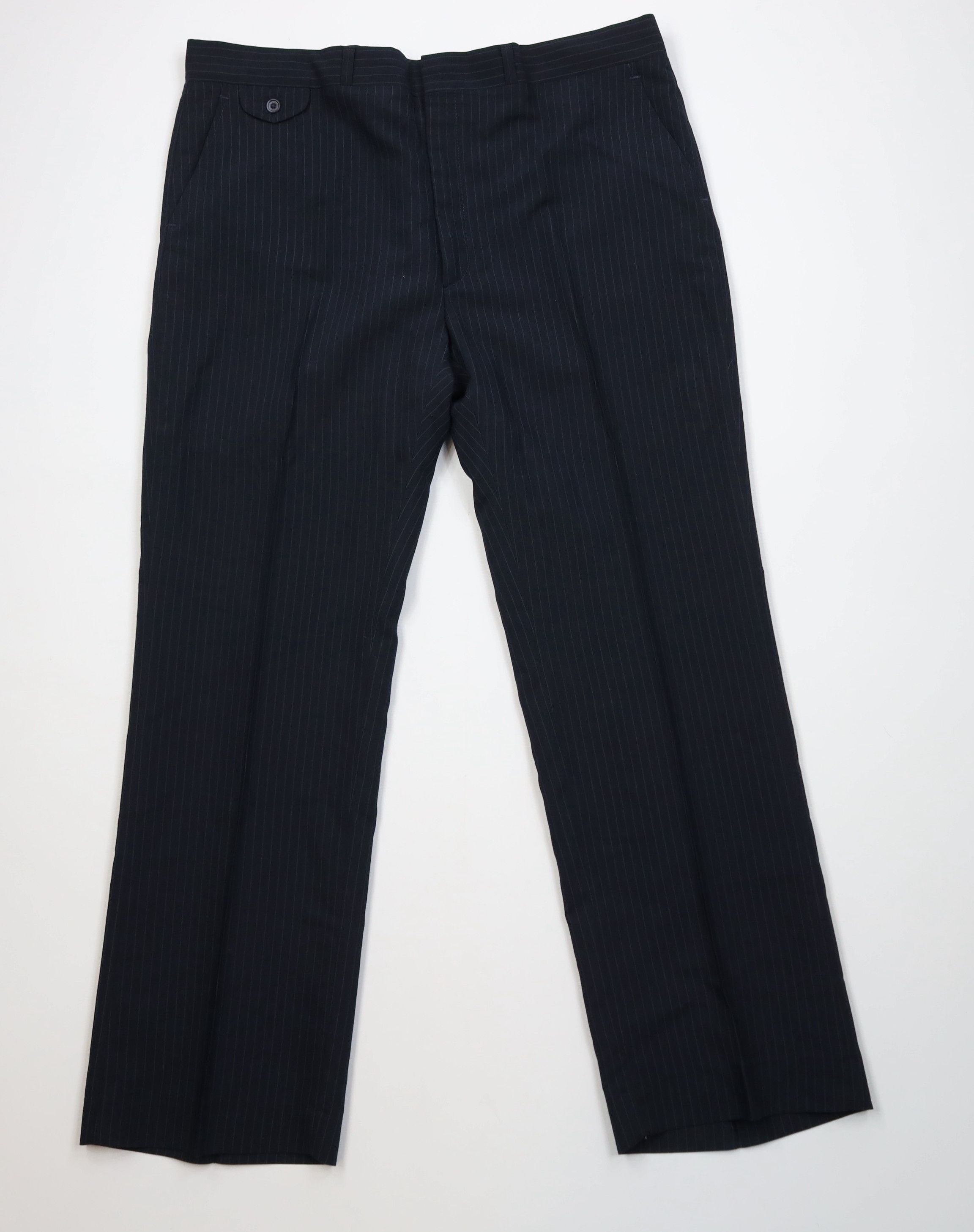 Vintage Vintage 70s Streetwear Knit Wide Leg Chino Pants Blue USA Size US 42 / EU 58 - 1 Thumbnail