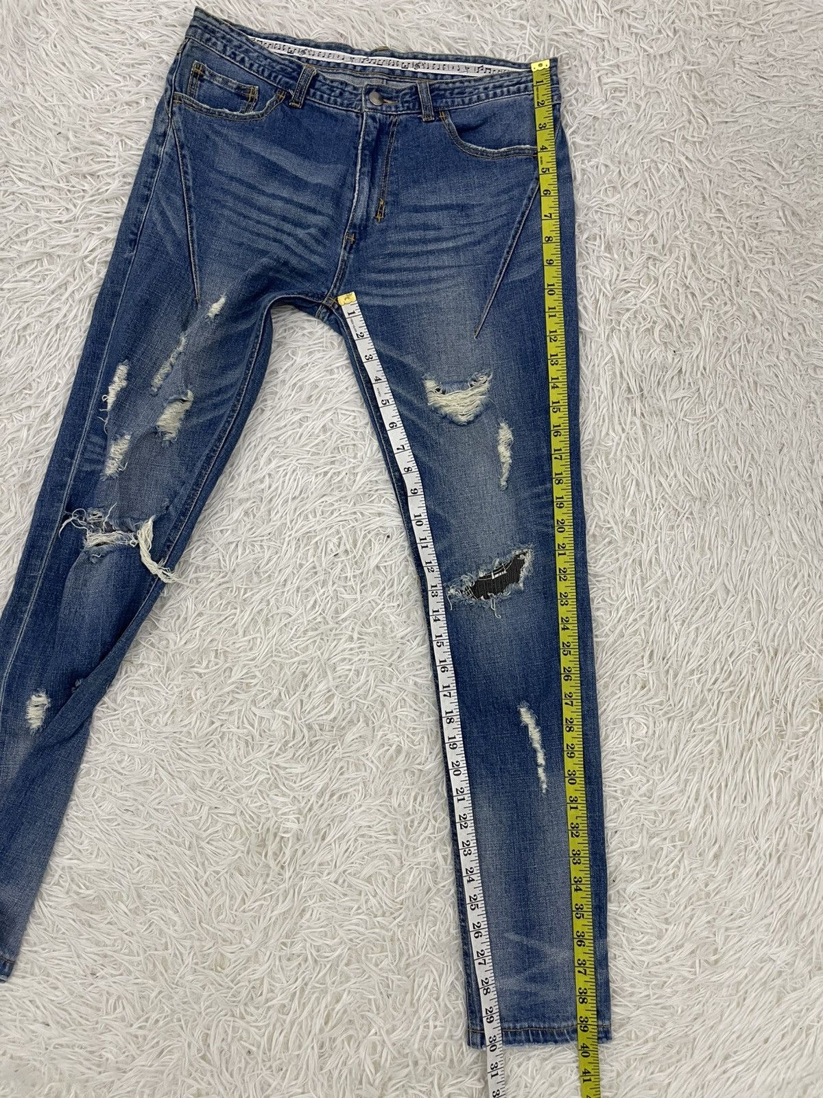 Number (N)ine Distress Number Nine Music Note Jeans Pant Size US 32 / EU 48 - 15 Thumbnail