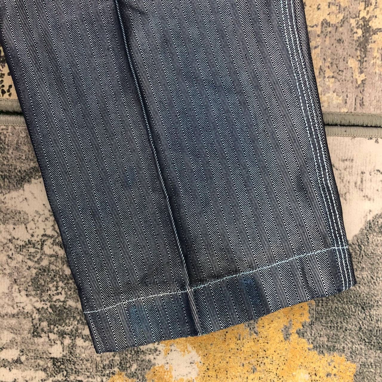 Japanese Brand P855. DELF DENIM HERRINGBONE JEANS Size US 34 / EU 50 - 9 Thumbnail