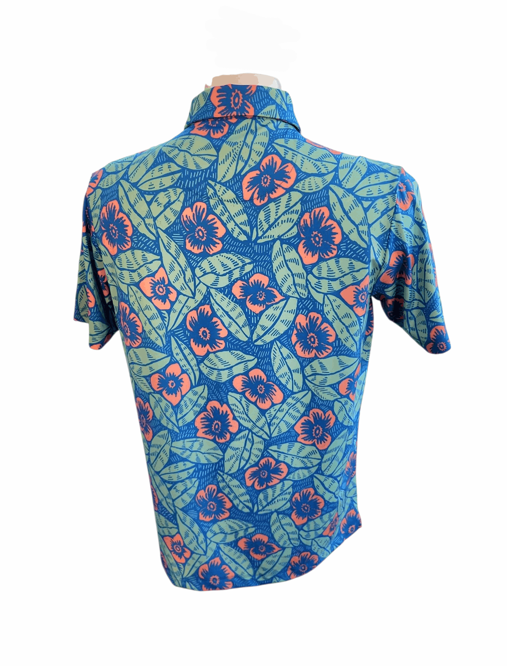Bad Birdie Bad Birdie Golf Polo Shirt Men's Size Medium Blue Floral Size US M / EU 48-50 / 2 - 2 Thumbnail