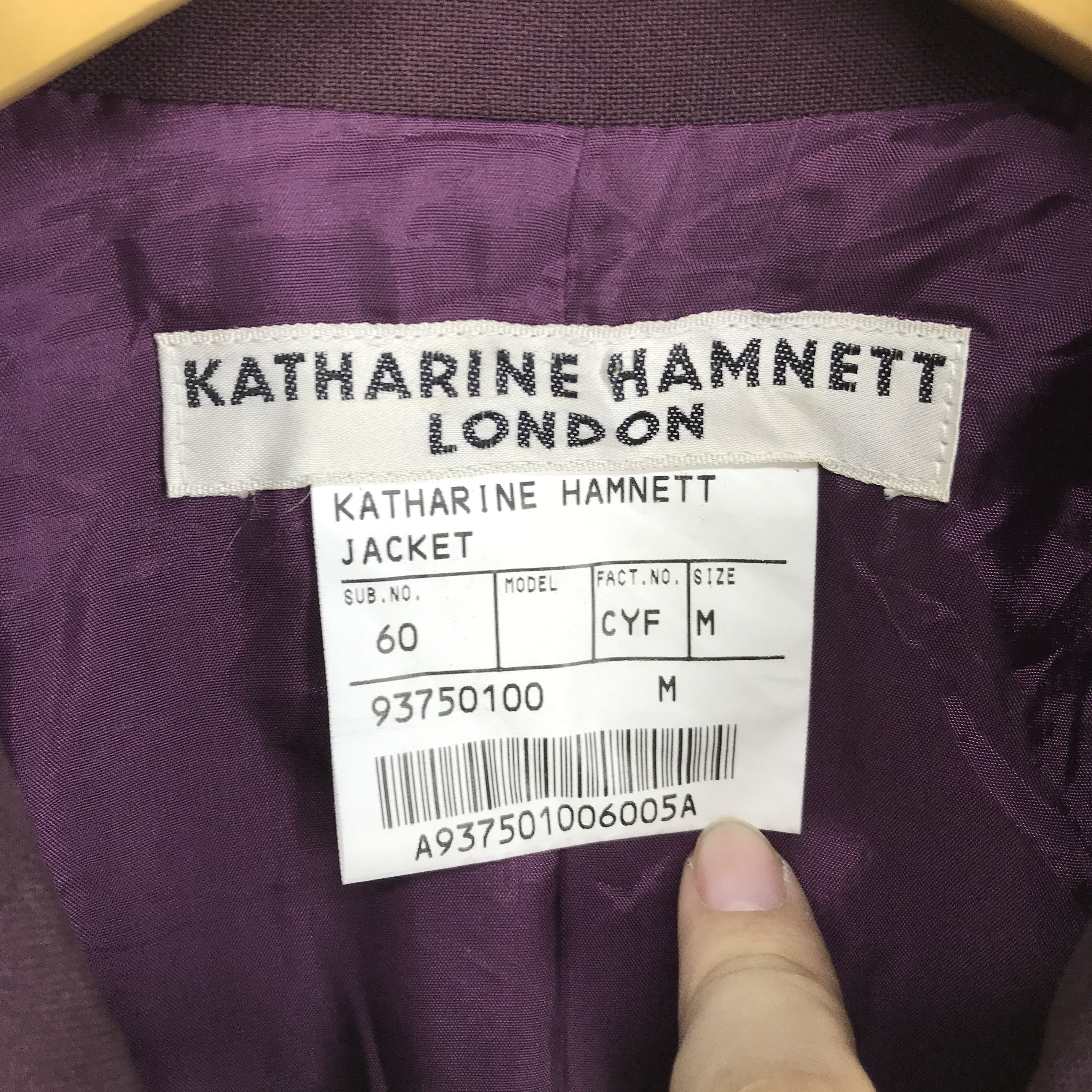 Katharine Hamnett London KATHARINE HAMNETT Casual Jacket #2423-84 Size XS / US 0-2 / IT 36-38 - 5 Thumbnail