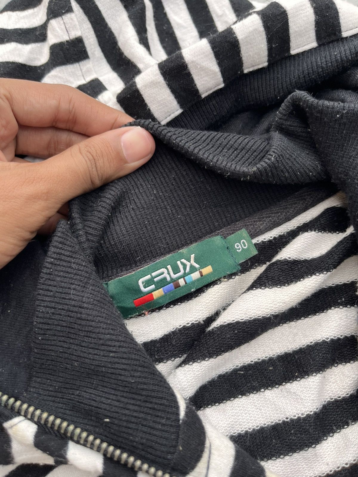 Hysteric Glamour JAPENSE CRUX BRITISH ENGLAND STRIPE ZIPER HOODIE PUNK Size US M / EU 48-50 / 2 - 7 Thumbnail