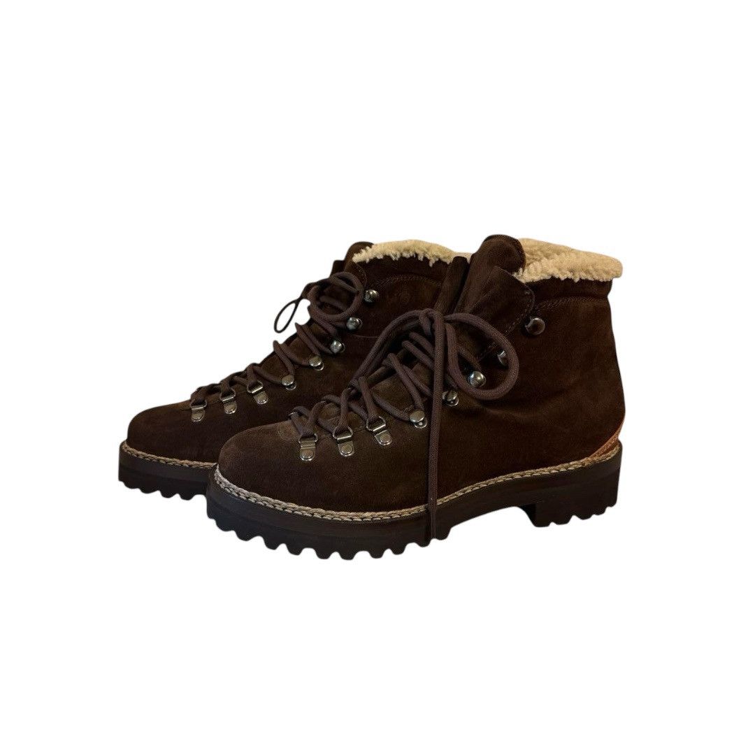 Ralph Lauren Purple Label Ralph Lauren Purple Label Suede x Boa Boots Brown 8 Size US 8 / EU 41 - 1 Thumbnail