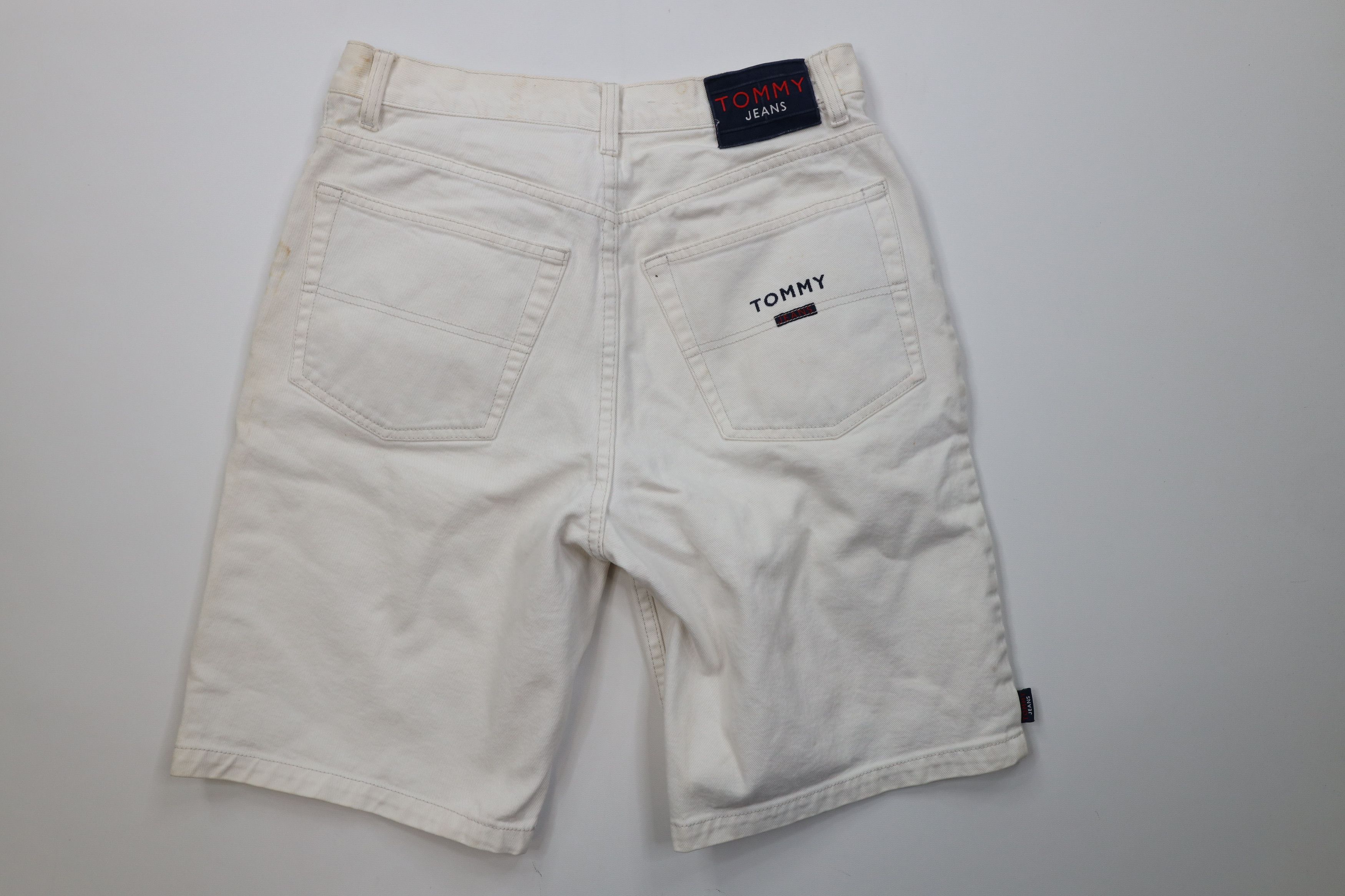 Tommy Hilfiger Vintage 90s Tommy Hilfiger Denim Jean Shorts White Cotton Size US 32 / EU 48 - 10 Thumbnail