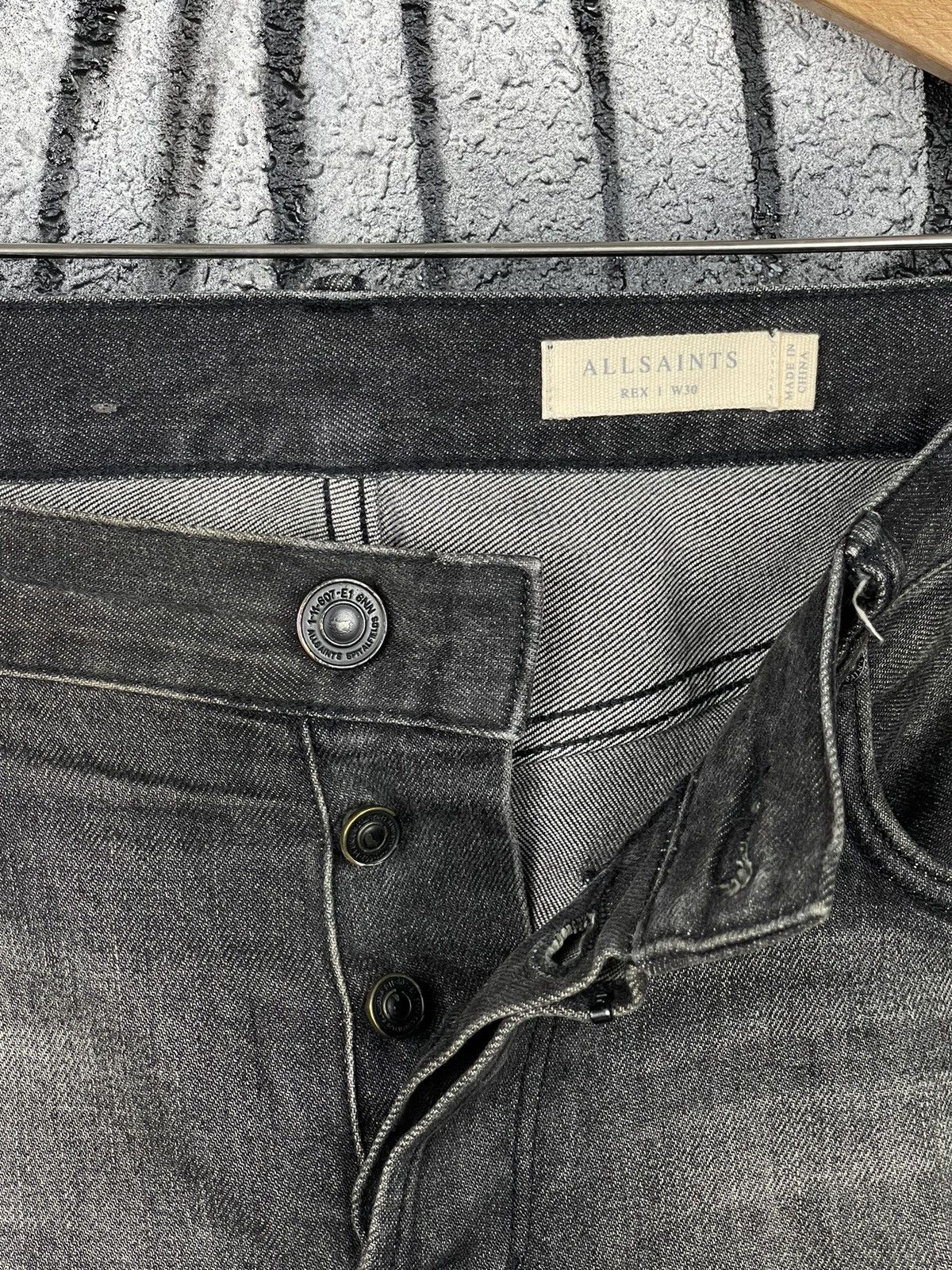 Allsaints Allsaints Rex Damaged Slim Fit Jeans Men’s Size 30 Size US 30 / EU 46 - 10 Thumbnail