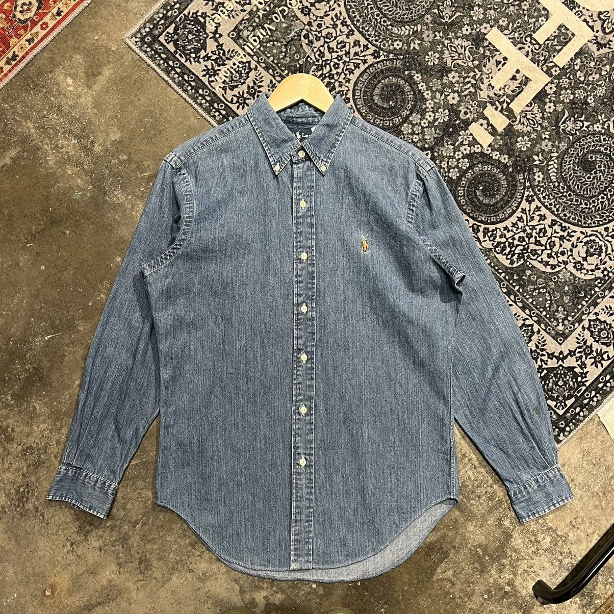Polo Ralph Lauren Vintage Ralph Lauren Classic Fit Denim Shirt Size US M / EU 48-50 / 2 - 1 Thumbnail