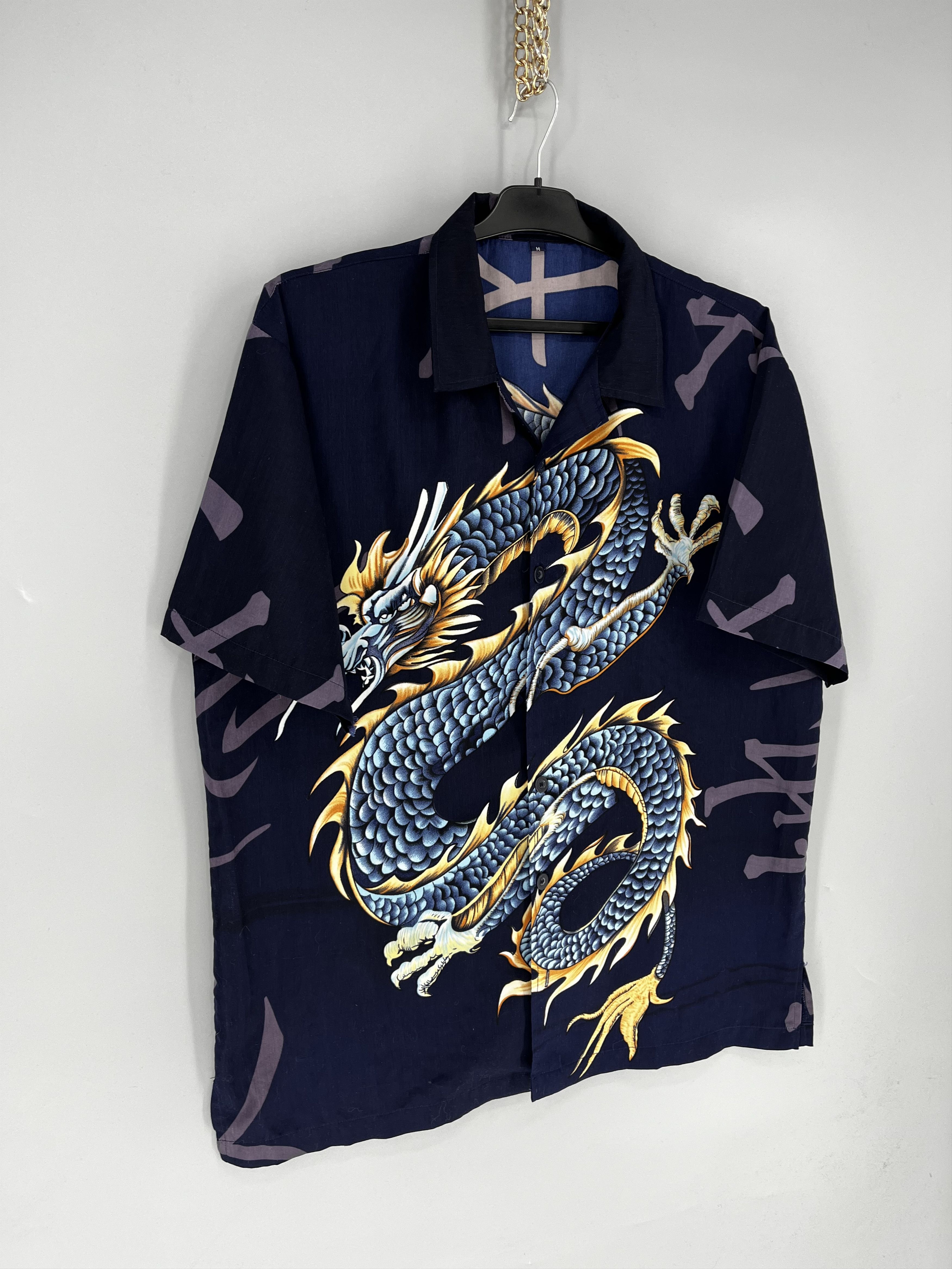 Vintage Y2K vintage Hawaiian Shirt Big logo Dragon Size US S / EU 44-46 / 1 - 2 Thumbnail