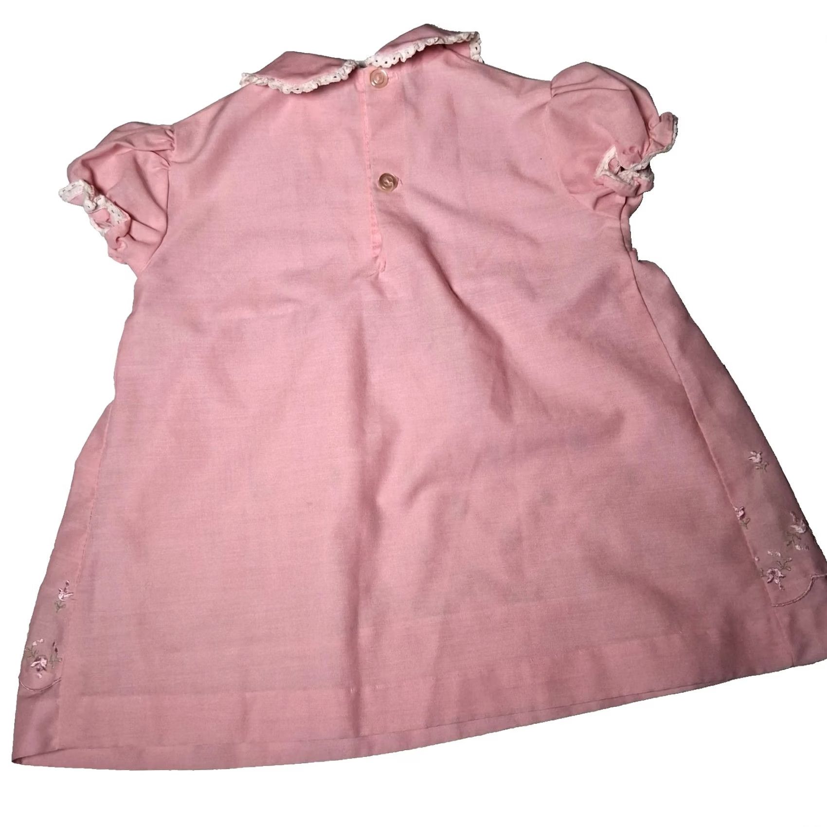 Sears VINTAGE Sears Perma Prest Dress Girls 3T Pink Poof Sleeve Collared READ Dress Girls 3T Pink Poof Sleeve Collared READ Size ONE SIZE - 2 Thumbnail