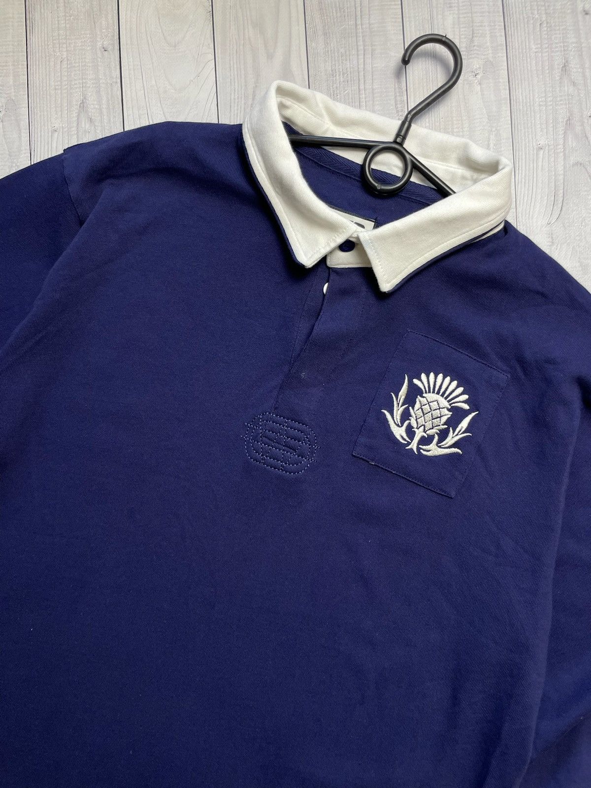 Vintage Vintage Scotland rugby jersey size XXXXL navy Size US XXL / EU 58 / 5 - 2 Thumbnail