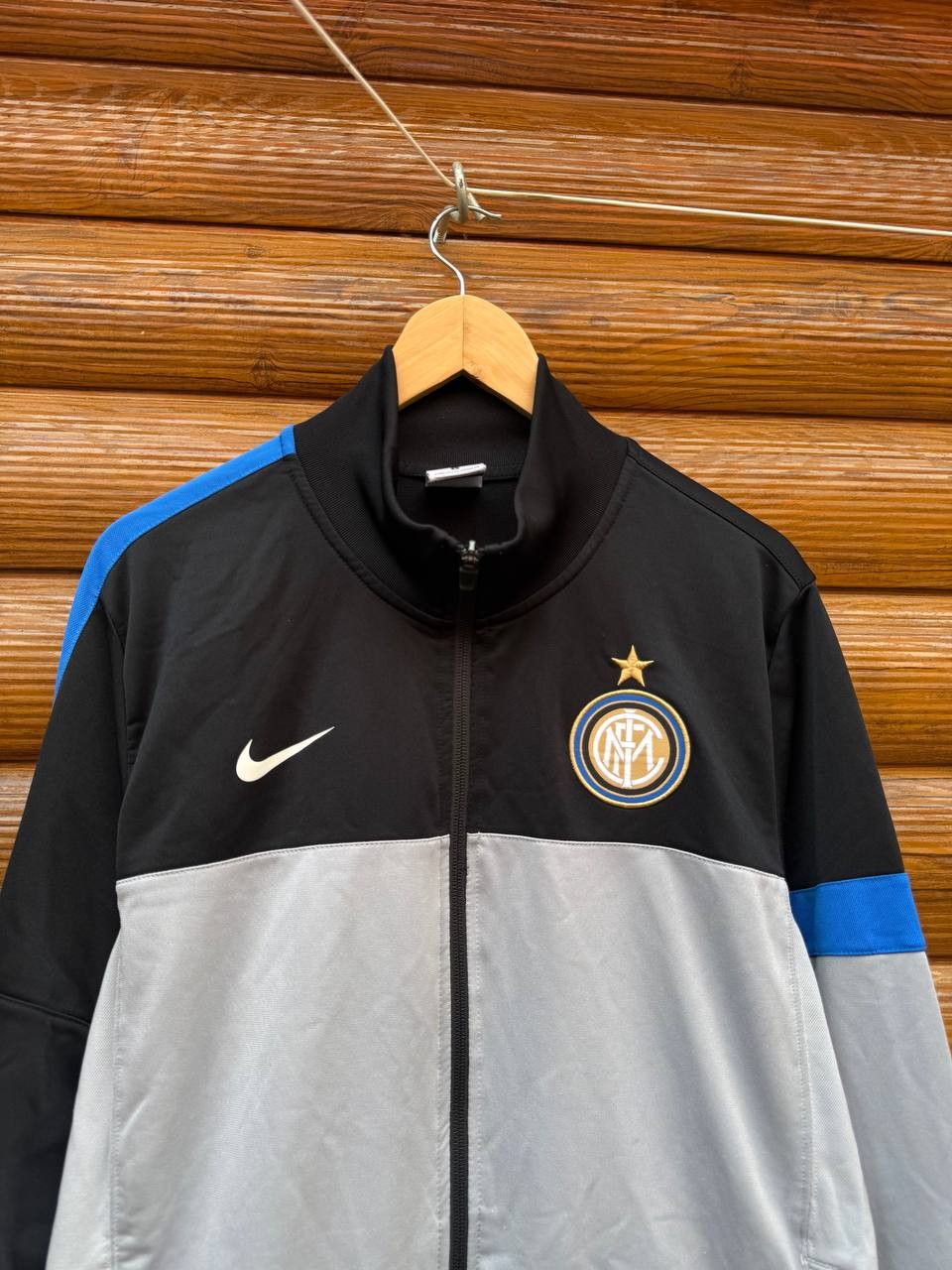 Nike Nike Inter Milan Football Jacket Soccer Track Top Zip Size L Size US L / EU 52-54 / 3 - 2 Thumbnail