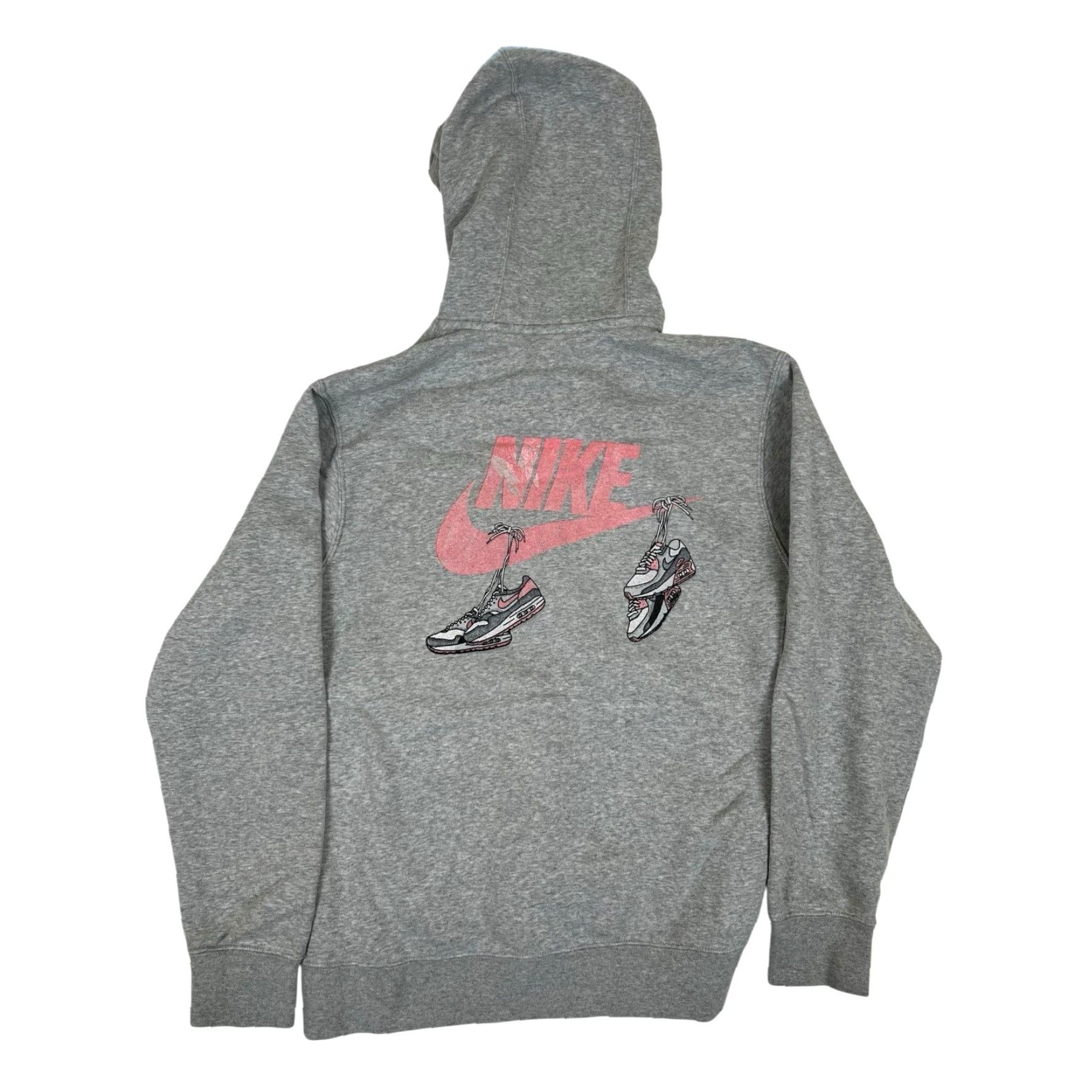 Nike VINTAGE Nike Air Hoodie Sweatshirt Men Size M Gray Swoosh Y2K 90s Sports USA Max Pullover Size US M / EU 48-50 / 2 - 2 Thumbnail