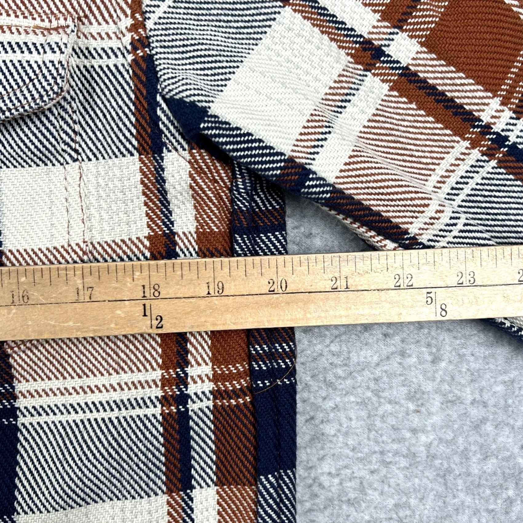 Outerknown Outerknown Blanket Shirt Brown Plaid Shacket Long Sleeve Button Flannel Medium Casual Workwear Outdoor Men Size US M / EU 48-50 / 2 - 4 Thumbnail