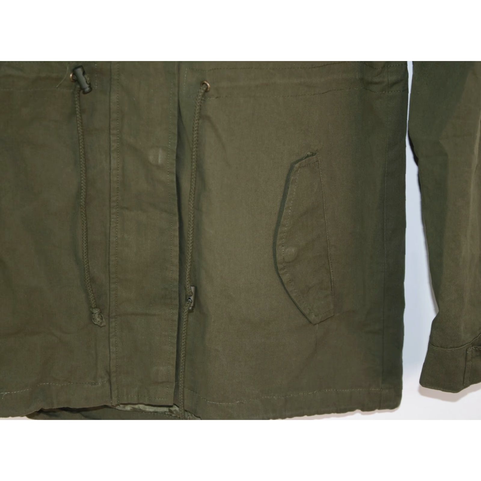 Rains VINTAGE TL Toplegging Med Weight Rain Hooded Overcoat OD Green Women's Jacket SZ L Size L / US 10 / IT 46 - 3 Thumbnail