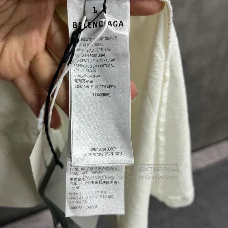 Balenciaga Balenciaga 2024 White Logo Print Tee. Size US S / EU 44-46 / 1 - 4 Thumbnail