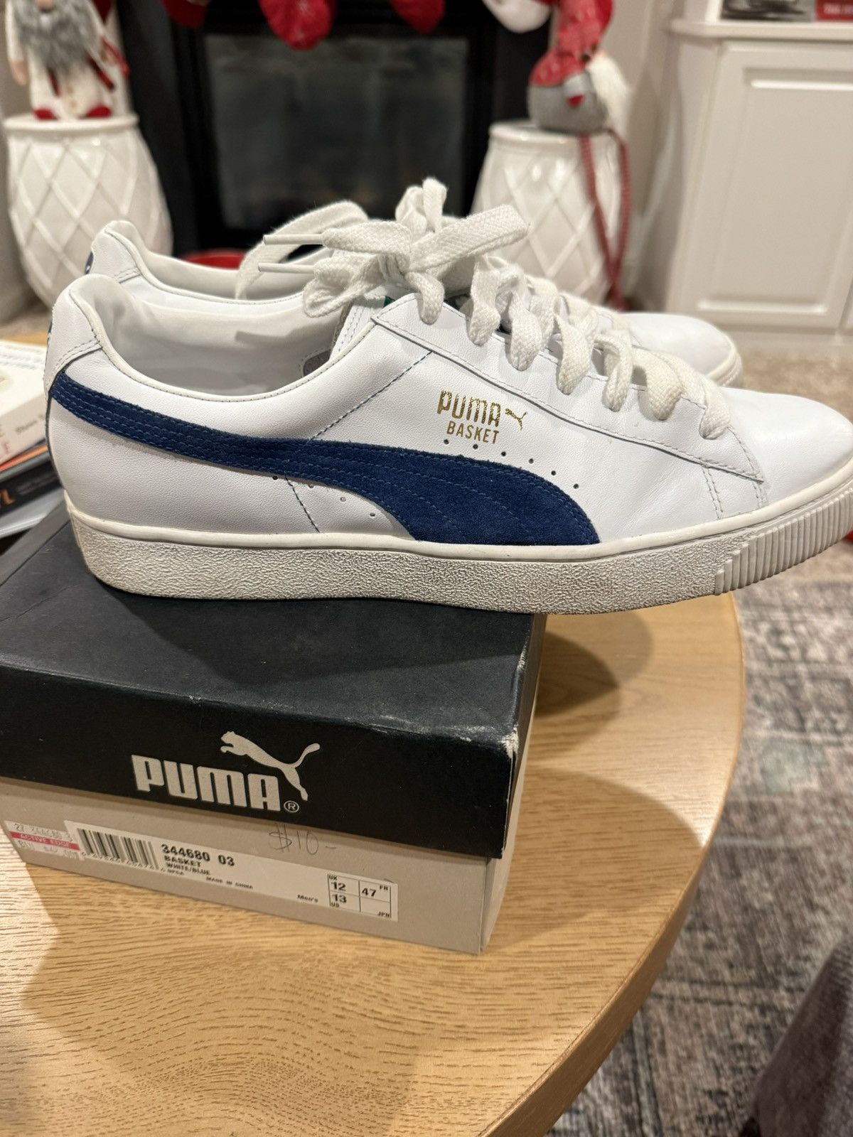 Puma Vintage 2003 Puma Basket White/Blue mens size 13 Size US 13 / EU 46 - 1 Thumbnail