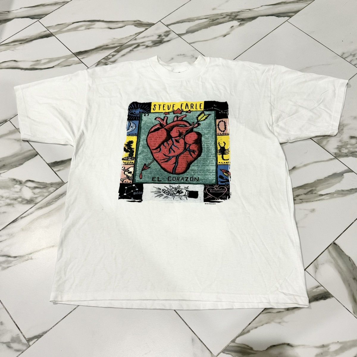 Band Tees × Vintage VINTAGE 1997 STEVE EARLE BAND TEE! Size US XL / EU 56 / 4 - 2 Thumbnail