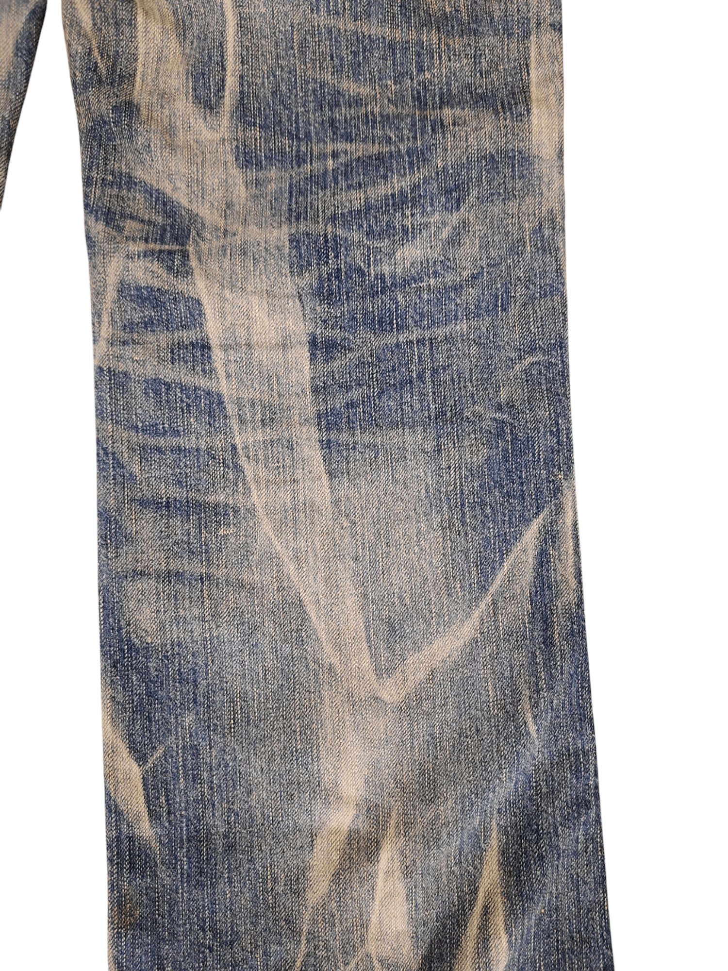 Number (N)ine × Undercover Vintage Edwin Japan Clawmark Distress Faded Denim Jeans Size US 29 - 3 Thumbnail