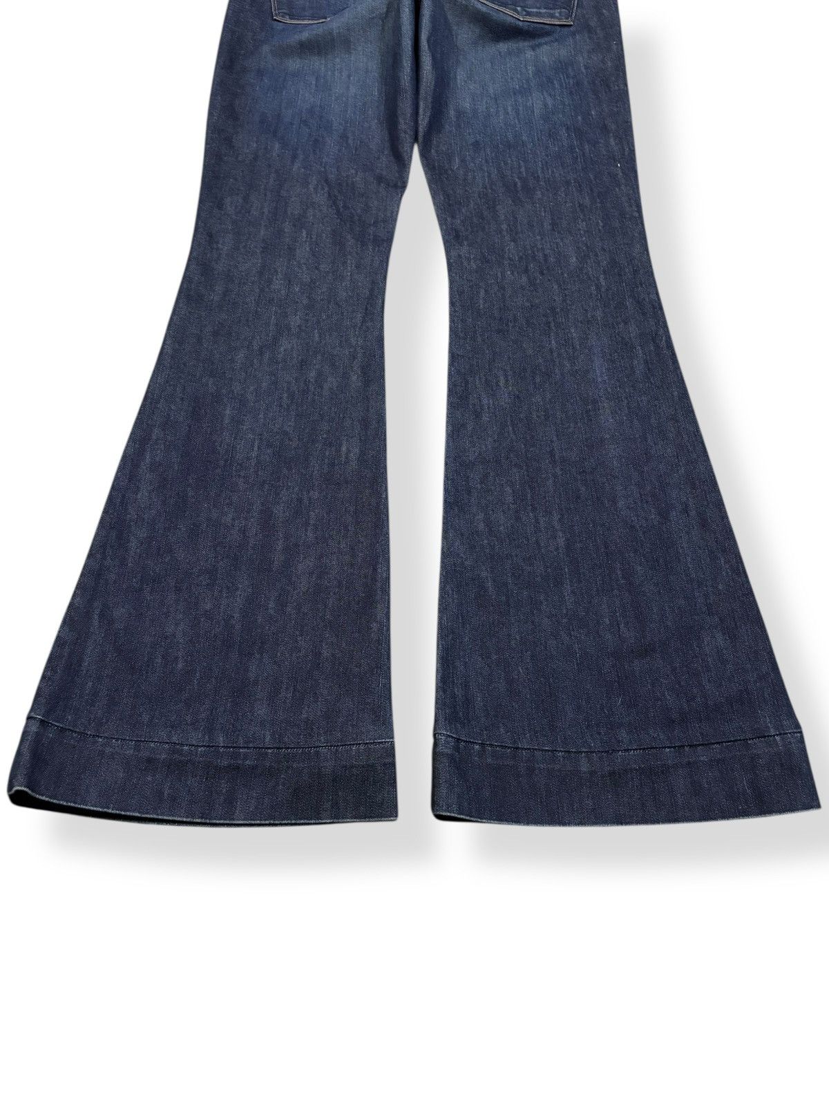 J Brand Vintage J Brand Dark Blue Wash Flare Bell Bottom Jeans Size 31" - 10 Thumbnail