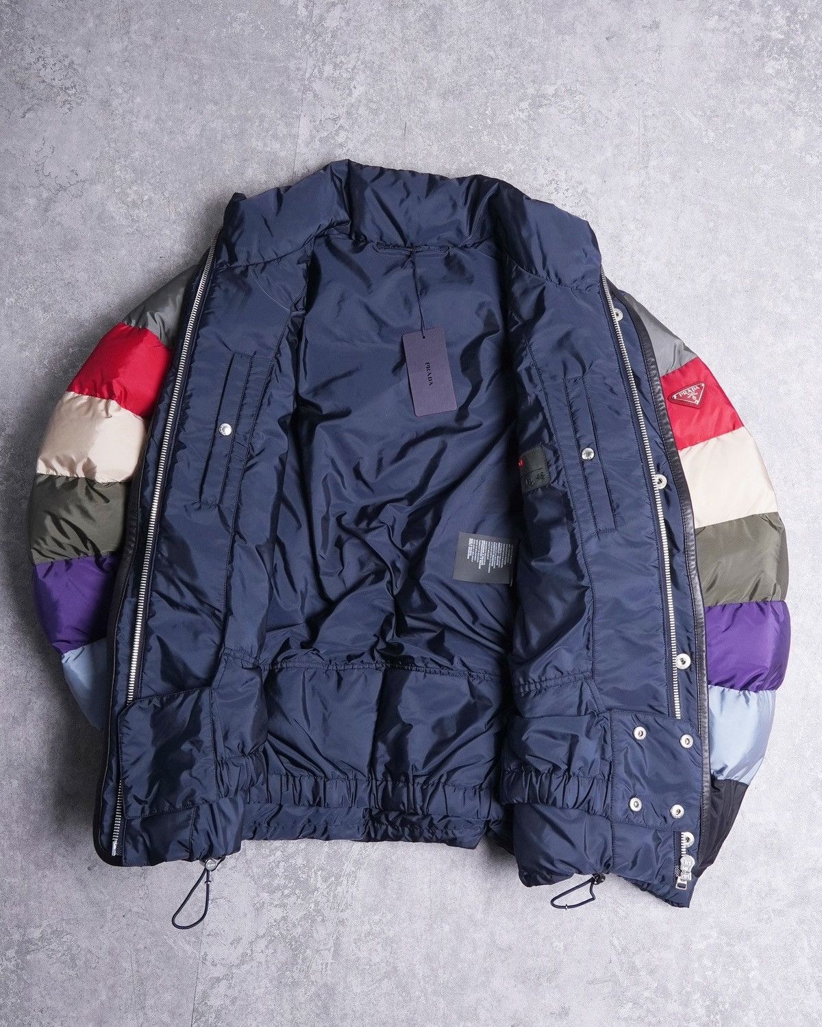 Prada (NEW) FW14 Rainbow Colorblock Puffer Jacket Size US M / EU 48-50 / 2 - 3 Thumbnail