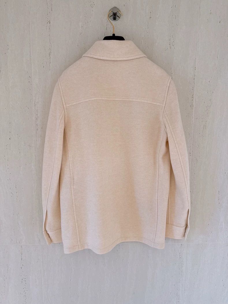 Loro Piana LORO PIANA Creamy colored cashmere coat with collar Size XS / US 0-2 / IT 36-38 - 2 Thumbnail