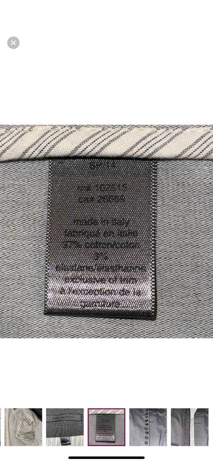 John Varvatos John Varvatos Linen/.Cotton Woodward Jacket 44R Size 44R - 12 Thumbnail