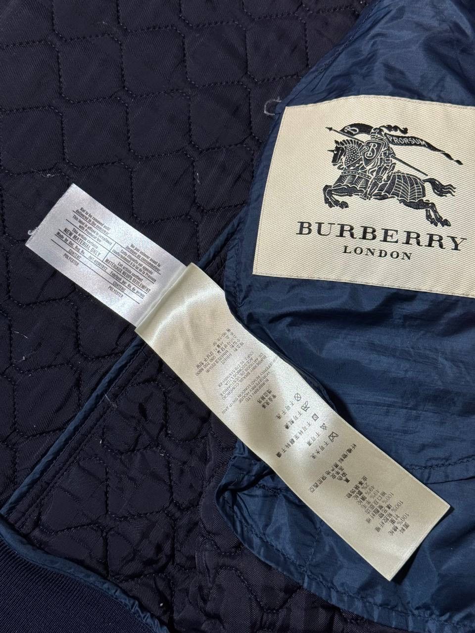 Burberry Burberry London Mens’s XL Blue Qualited Jacket Bomber Size US XL / EU 56 / 4 - 11 Thumbnail