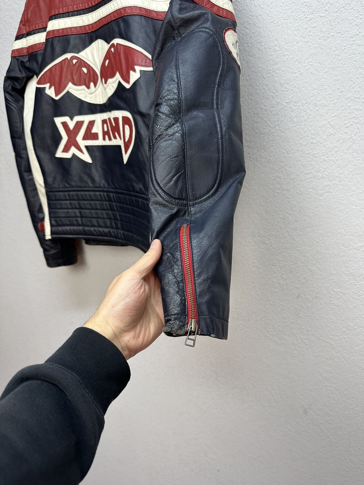Red Bull Vintage Red Bull Racing X Land Y2K Biker Leather Jacket Size US M / EU 48-50 / 2 - 5 Thumbnail