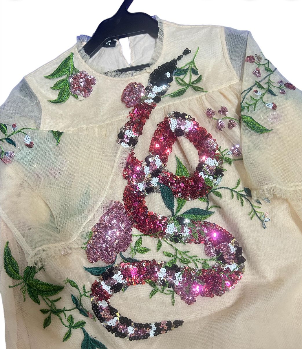 Gucci Gucci CHILDREN'S 12years Embroidered Tulle Dress Size XL / US 12-14 / IT 48-50 - 3 Thumbnail