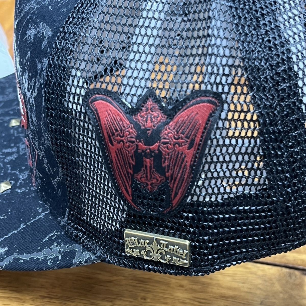 Black Label Black label grunge style trucker hat Size ONE SIZE - 4 Thumbnail