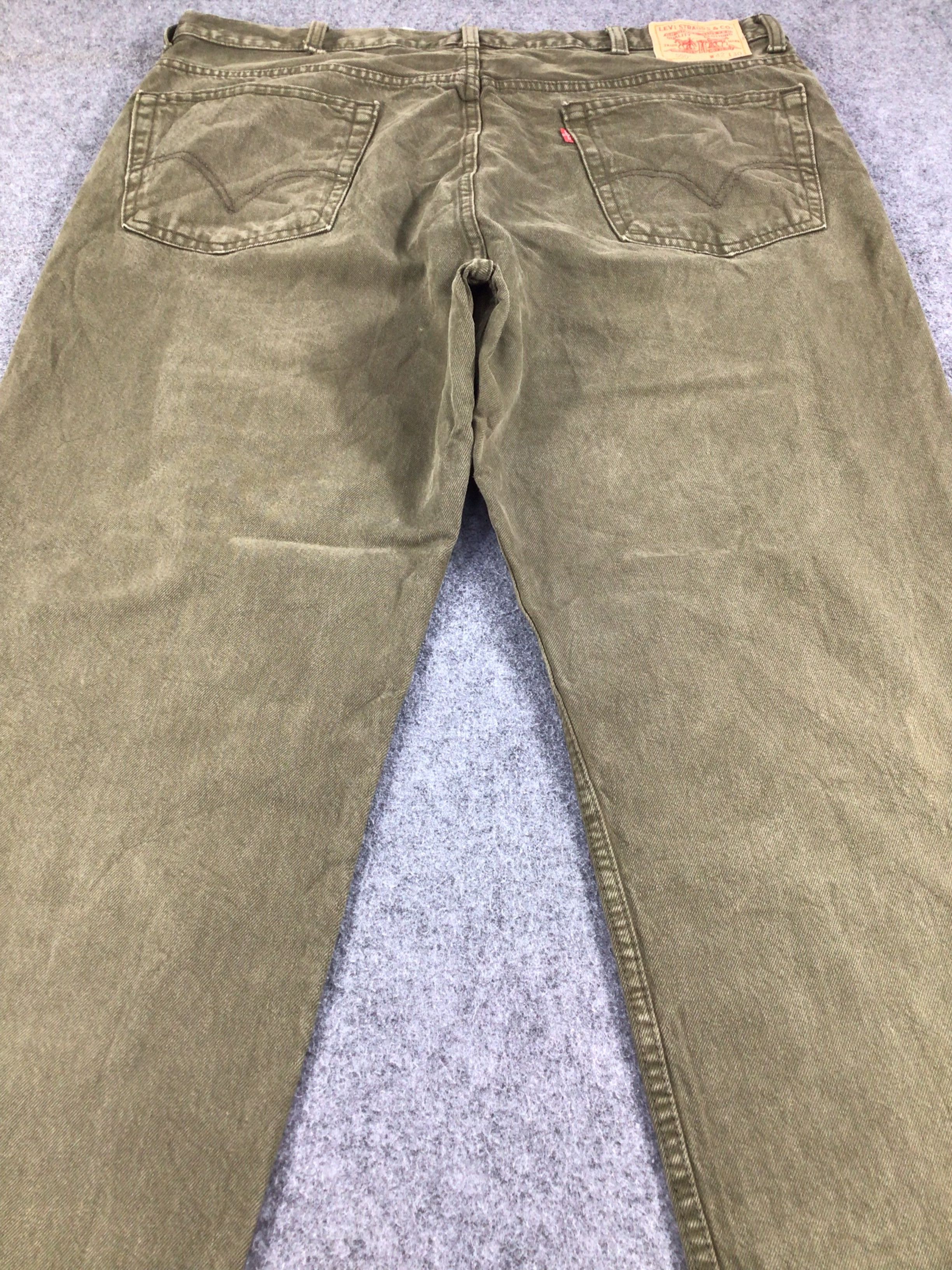 Levi's Vintage Levis 550 Jeans Faded Green KJ260 Size US 42 / EU 58 - 4 Thumbnail