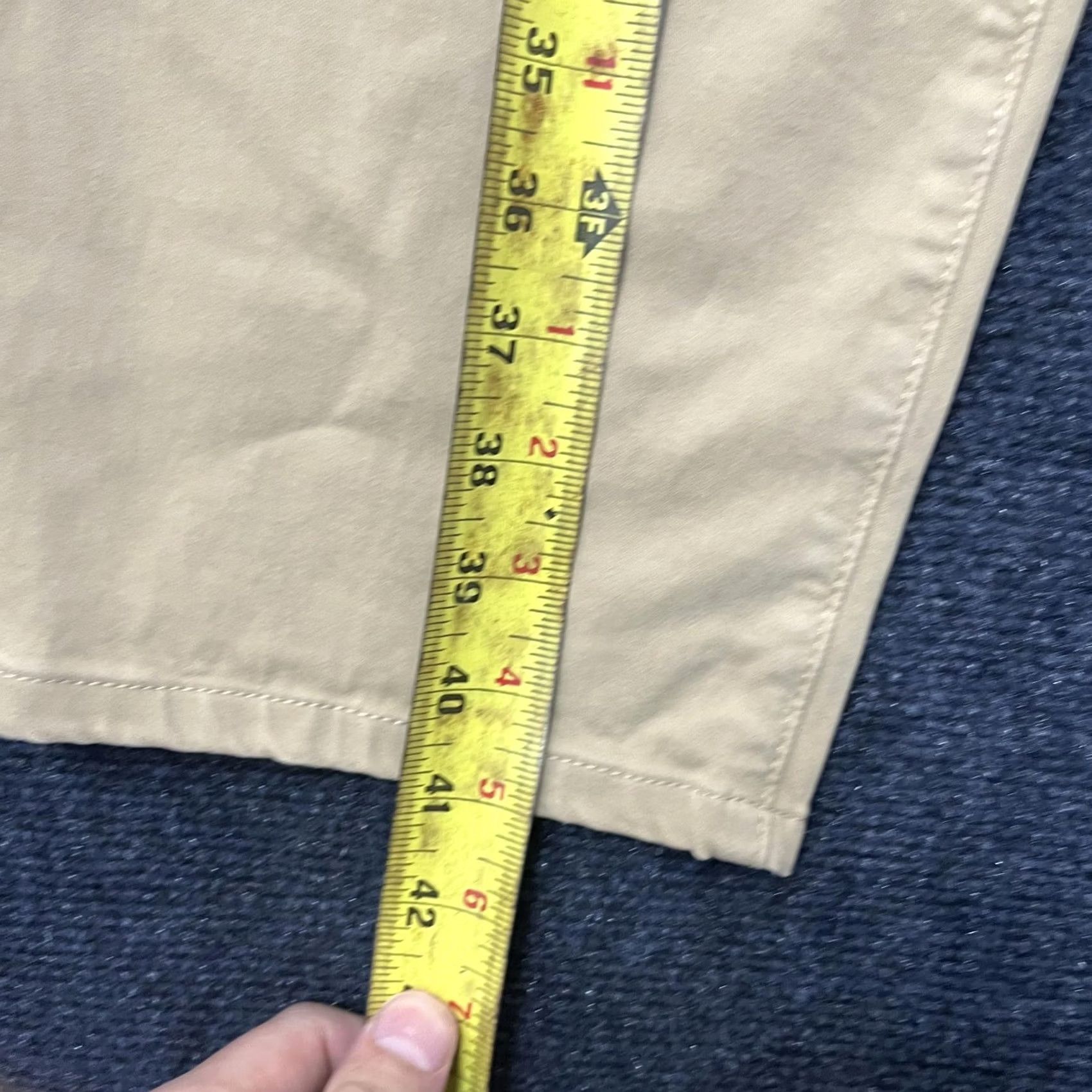 Vintage AG Adriano Goldschmied Pants Mens 40x32 Tan Everett Slim Straight Stretch Casual Size US 40 / EU 56 - 6 Thumbnail