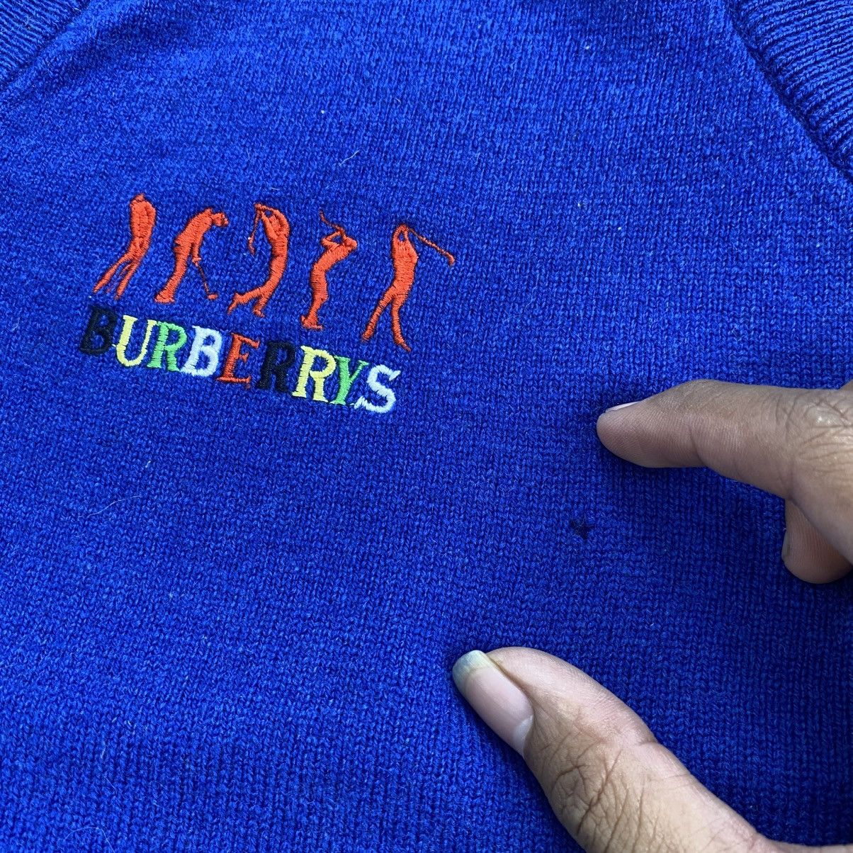 Burberry Vintage Burberrys Embroidery Wool Knit Vest Luxury Oldmoney Size US S / EU 44-46 / 1 - 5 Thumbnail