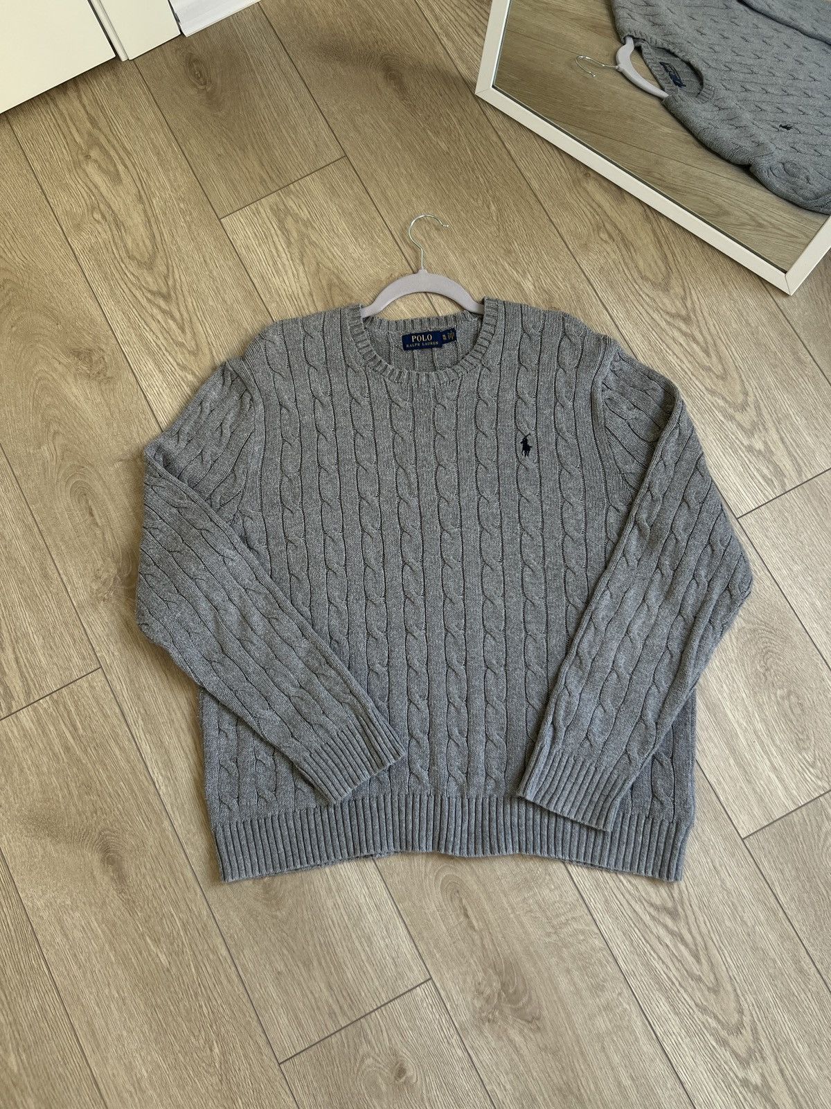 Ralph Lauren Ralph Lauren Polo sweater knitting knit grey Size US XL / EU 56 / 4 - 1 Thumbnail