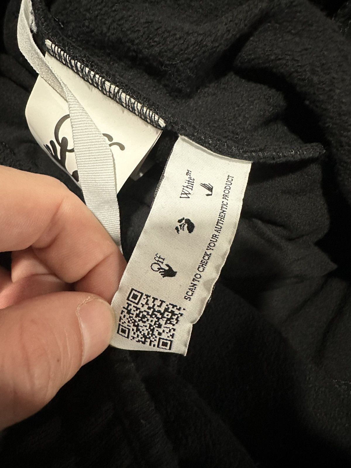 Off-White OFF-WHITE BLACK KNIT DIAGONAL BRUSHED STRIPE DETAIL TRACK Size US 36 / EU 52 - 4 Thumbnail