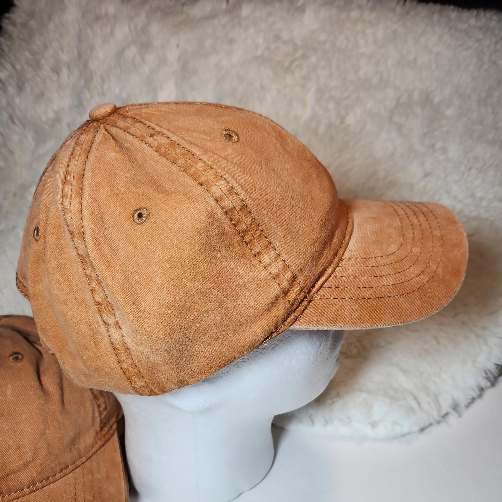 The Unbranded Brand Lot of 6 Slideback Hat Brown BULK Adjust Vent Holes Size ONE SIZE - 5 Thumbnail