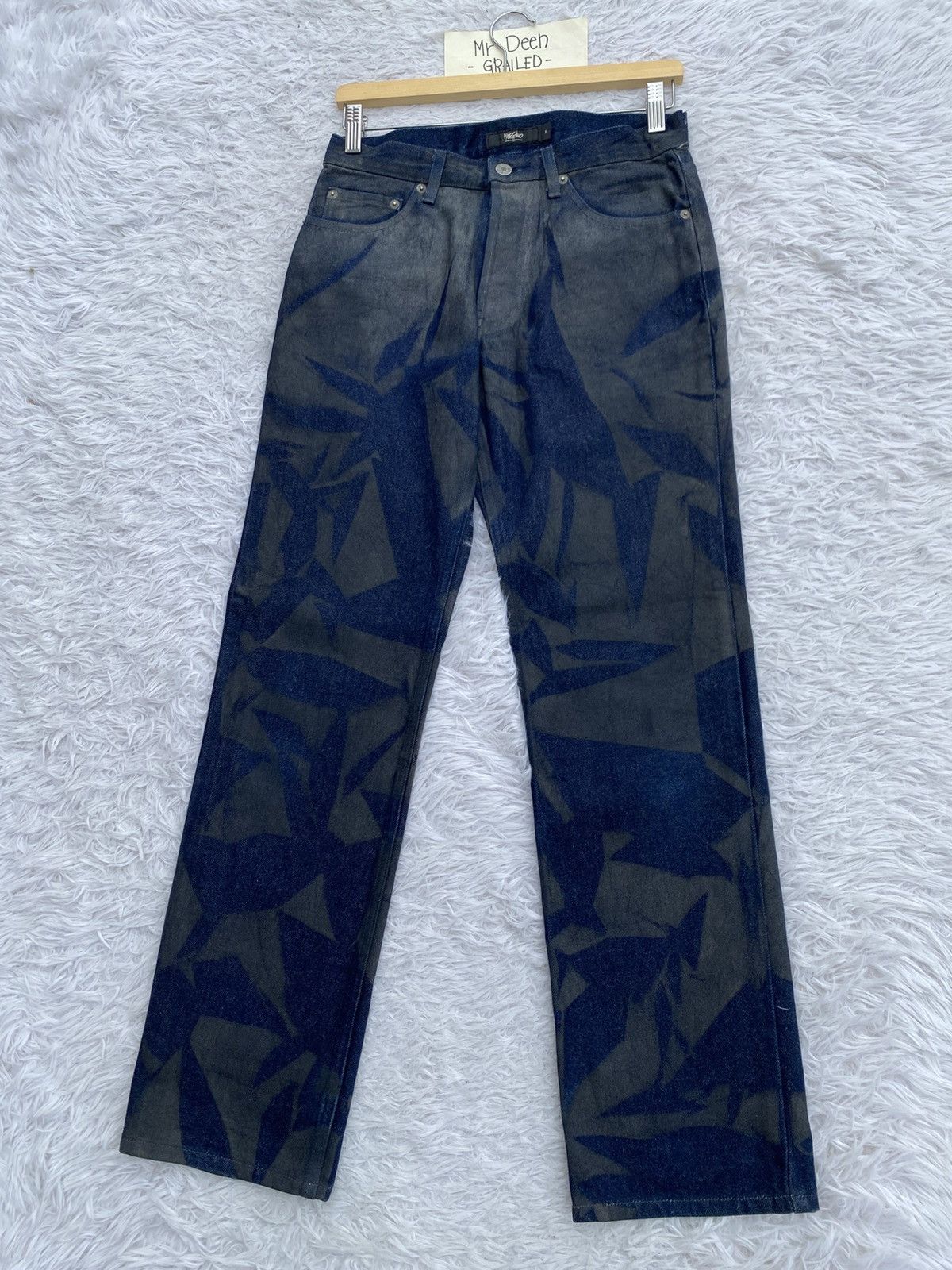 Mossimo MASSIMO Rare Design Pattern Blue Jeans/Denim Size US 28 / EU 44 - 3 Thumbnail