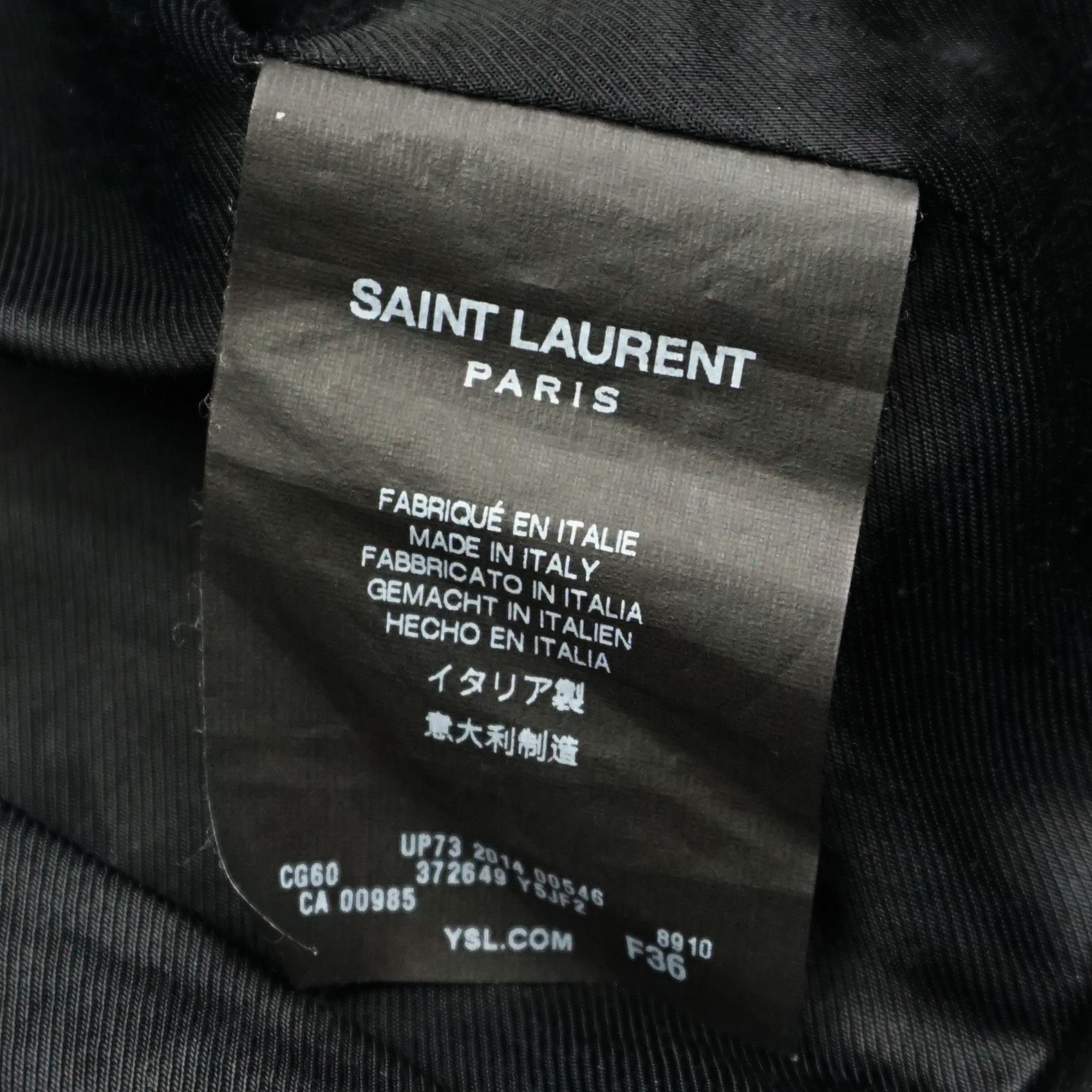 Saint Laurent Paris Saint Laurent Paris SS15 "Psych Rock" Officer Leather Jacket Size XS / US 0-2 / IT 36-38 - 8 Thumbnail