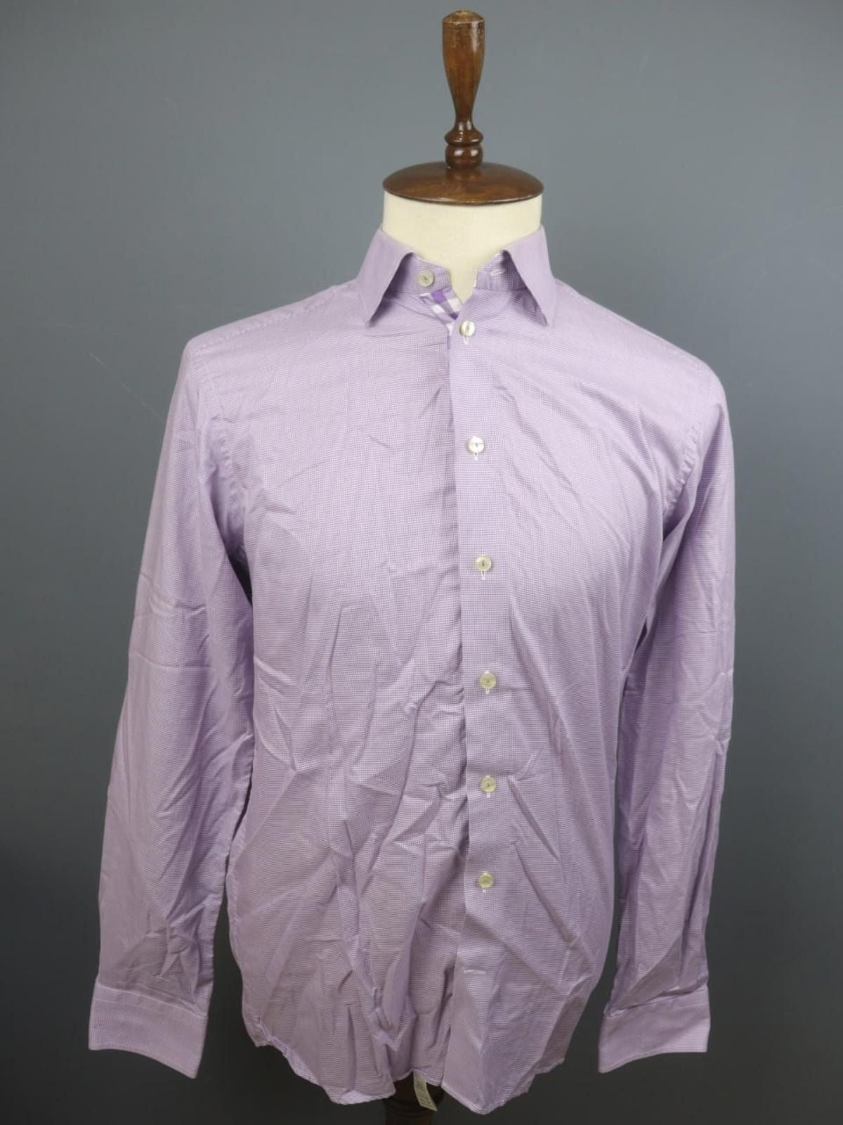 Eton Eton Pink Pinstriped 100% Cotton Dress Shirt Size 42 Size 38R - 1 Thumbnail