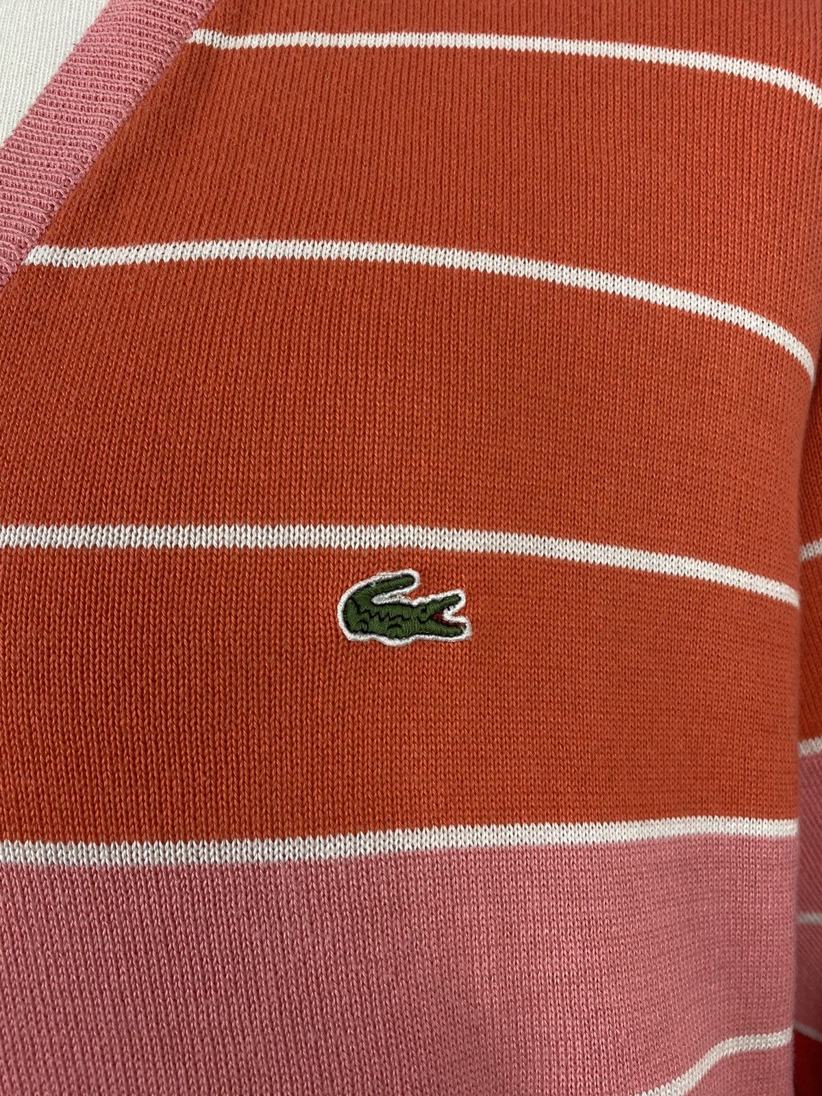 Lacoste × Vintage Men’s Vintage Lacoste V-Neck Sweater size 6 Size US XL / EU 56 / 4 - 4 Thumbnail