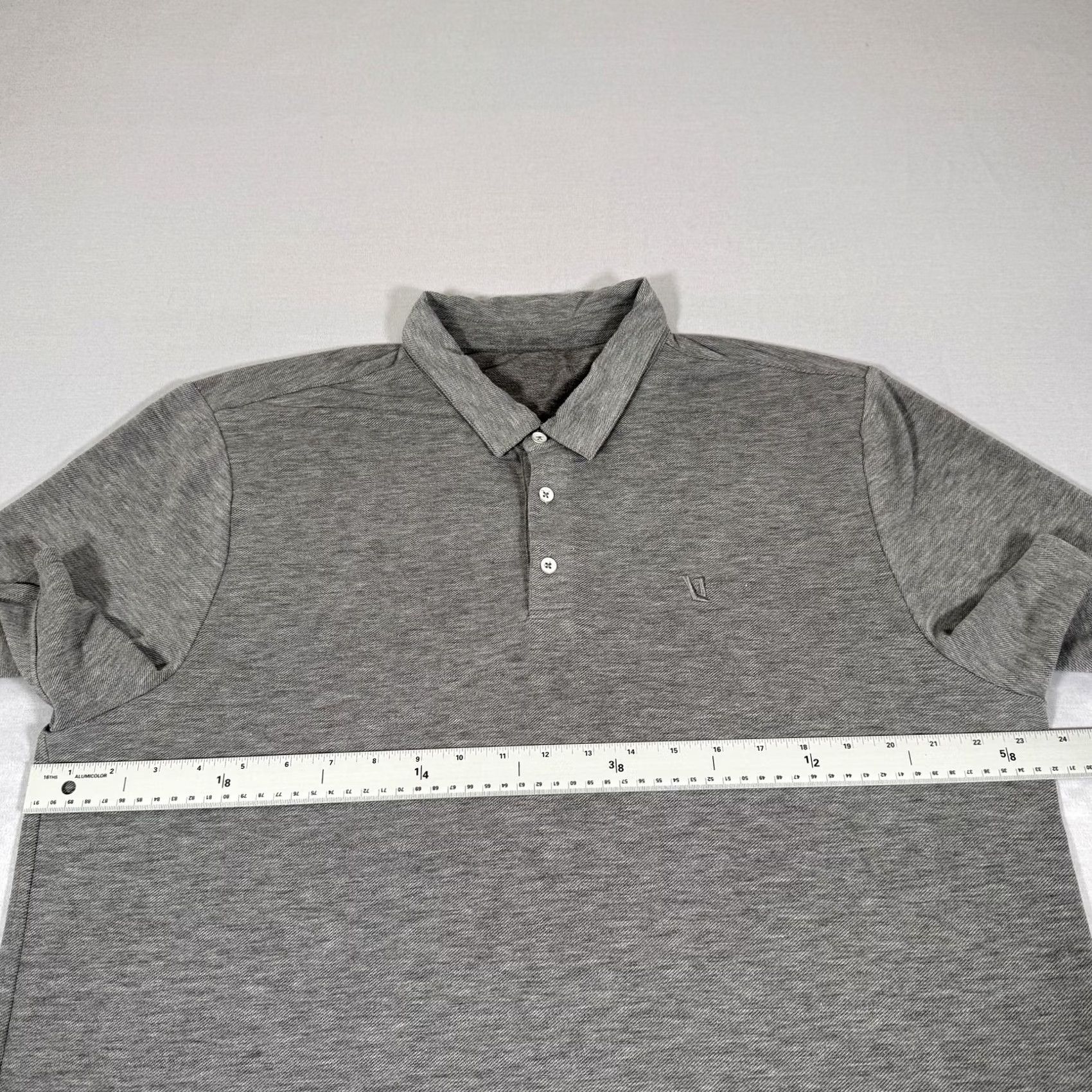 Vuori Vuori Polo Shirt Mens XL Gray Stretch Jersey Casual Short Sleeve Collared Size US XL / EU 56 / 4 - 5 Thumbnail