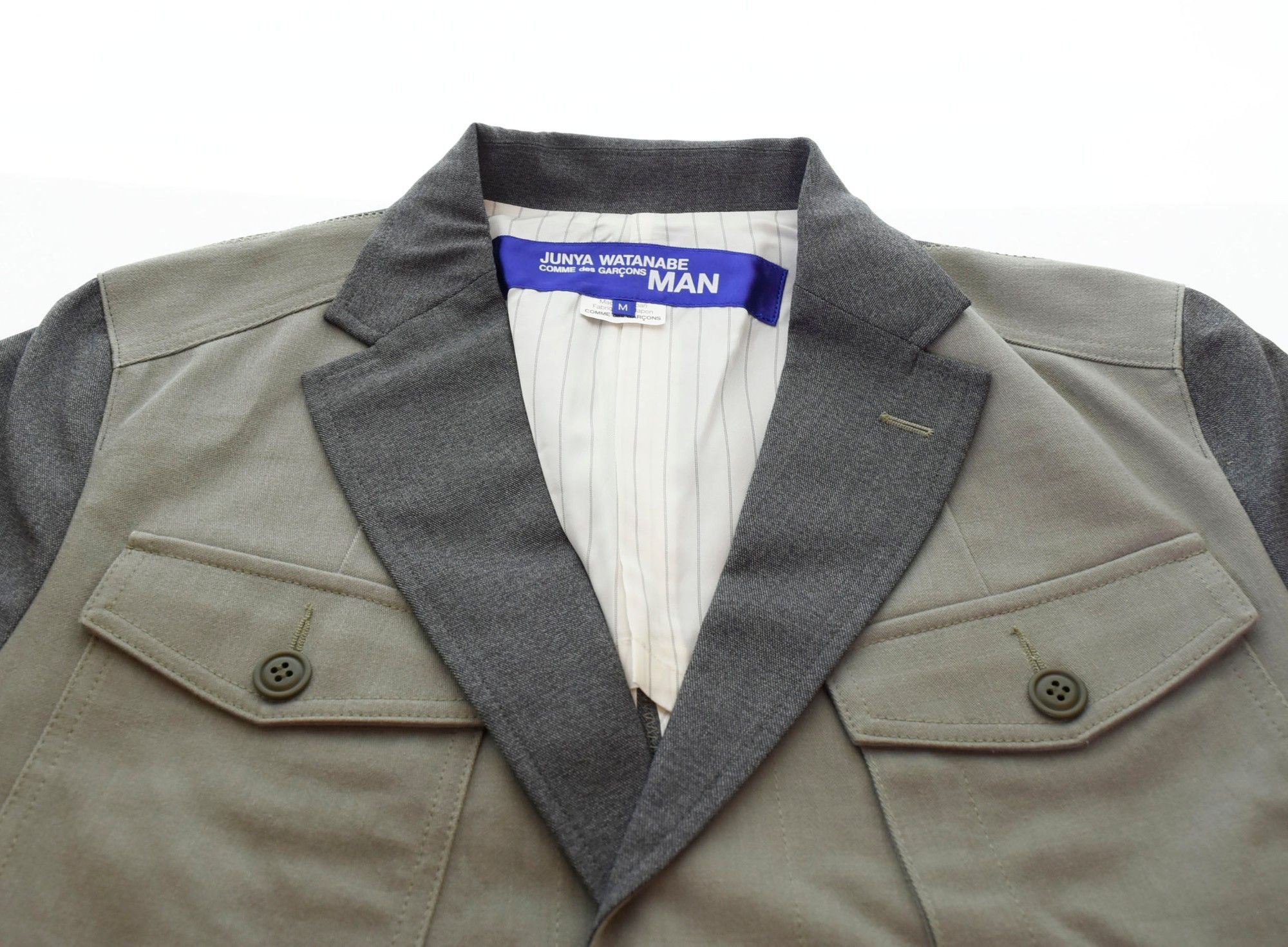 Junya Watanabe Jacket Switching Polyester Long Length Gray Size US M / EU 48-50 / 2 - 3 Thumbnail
