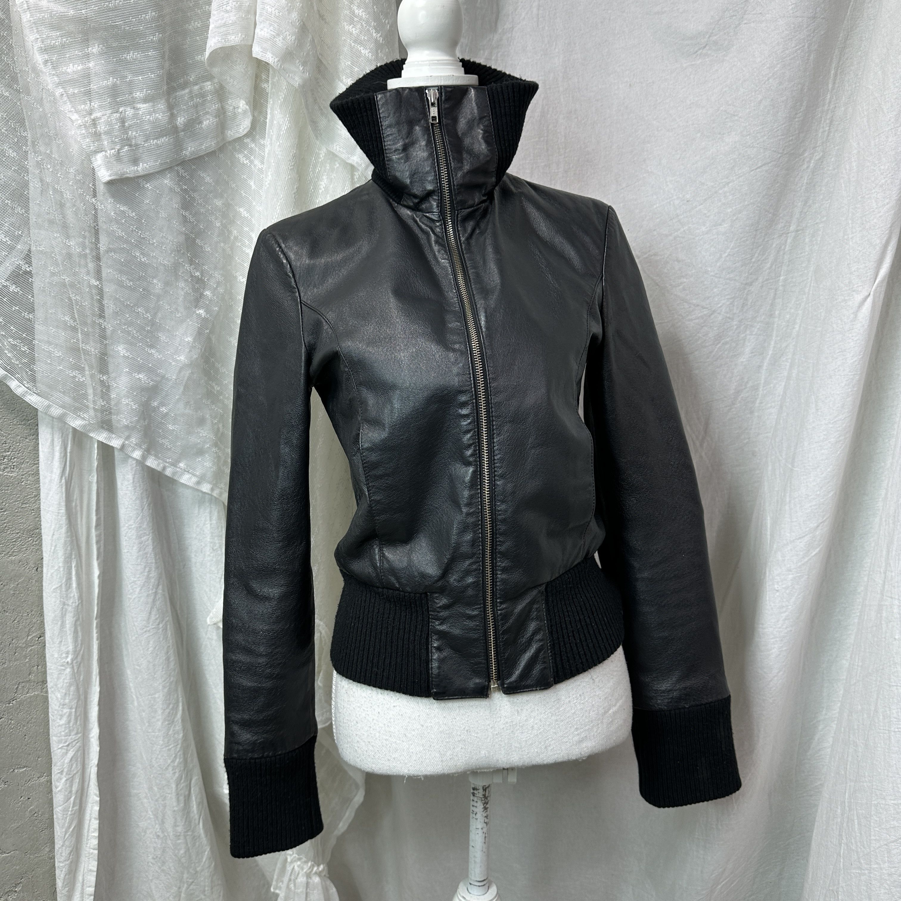 Vintage Vintage Leather Moto Racing Biker Grunge Fitted Jacket Y2K Size US S / EU 44-46 / 1 - 6 Thumbnail