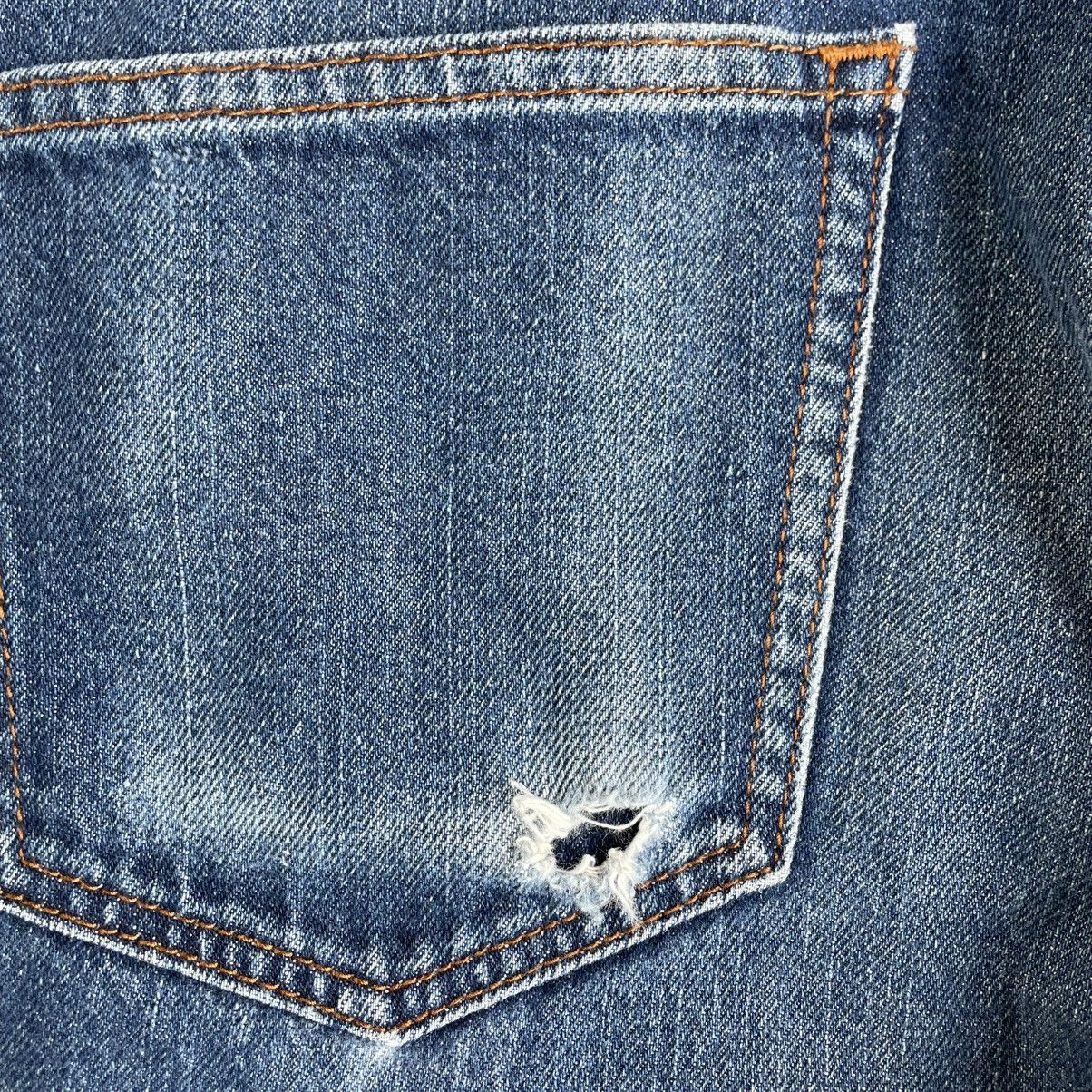 Van 🔥Vintage Van Red Label Stoned Washed Ripped Denim Jeans Size US 36 / EU 52 - 9 Thumbnail