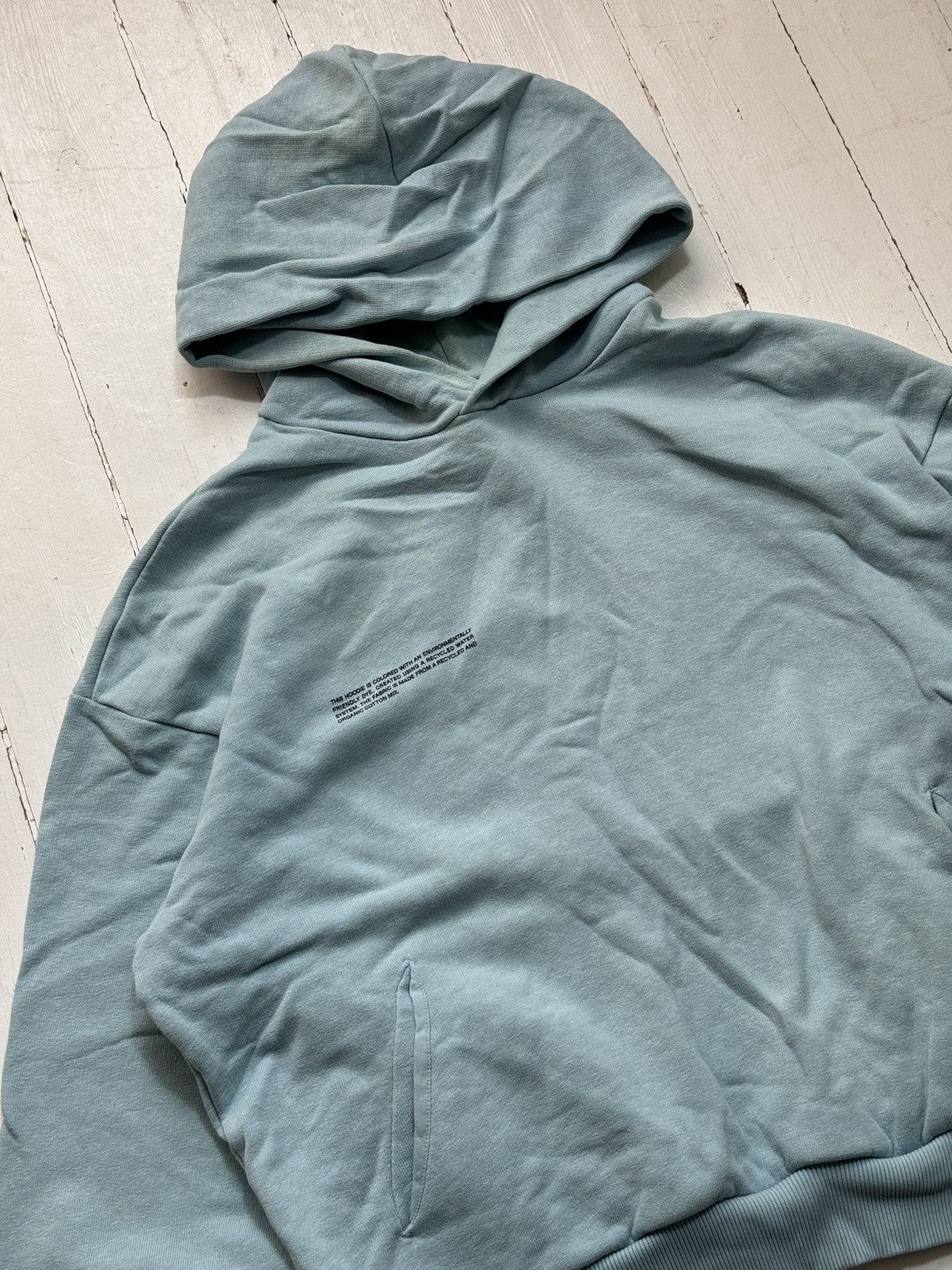 Pangaia VINTAGE PANGAIA 2000s BLUE BOXY HOODIE Size S / US 4 / IT 40 - 6 Thumbnail