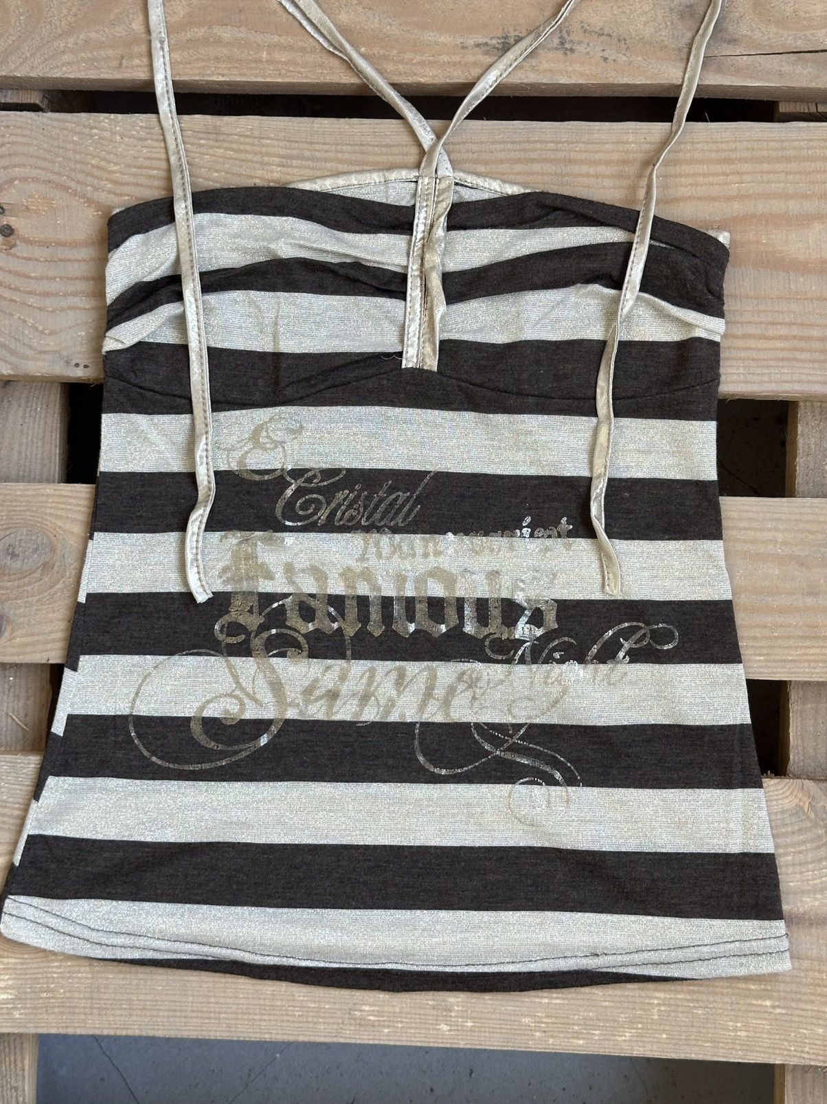 Japanese Brand Vintage Stripped Printed Top Size M / US 6-8 / IT 42-44 - 3 Thumbnail