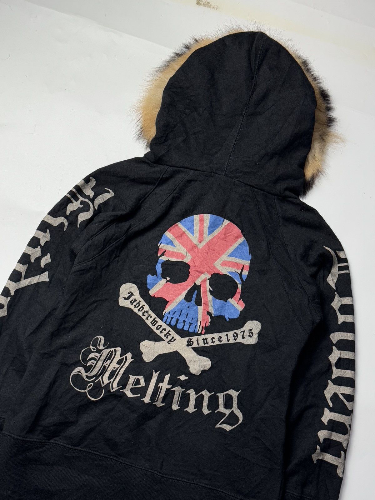 Le Grande Bleu (L.G.B.) Fur Hoodie Gothic Studded England Skulls Ifsix Style Size US S / EU 44-46 / 1 - 3 Thumbnail